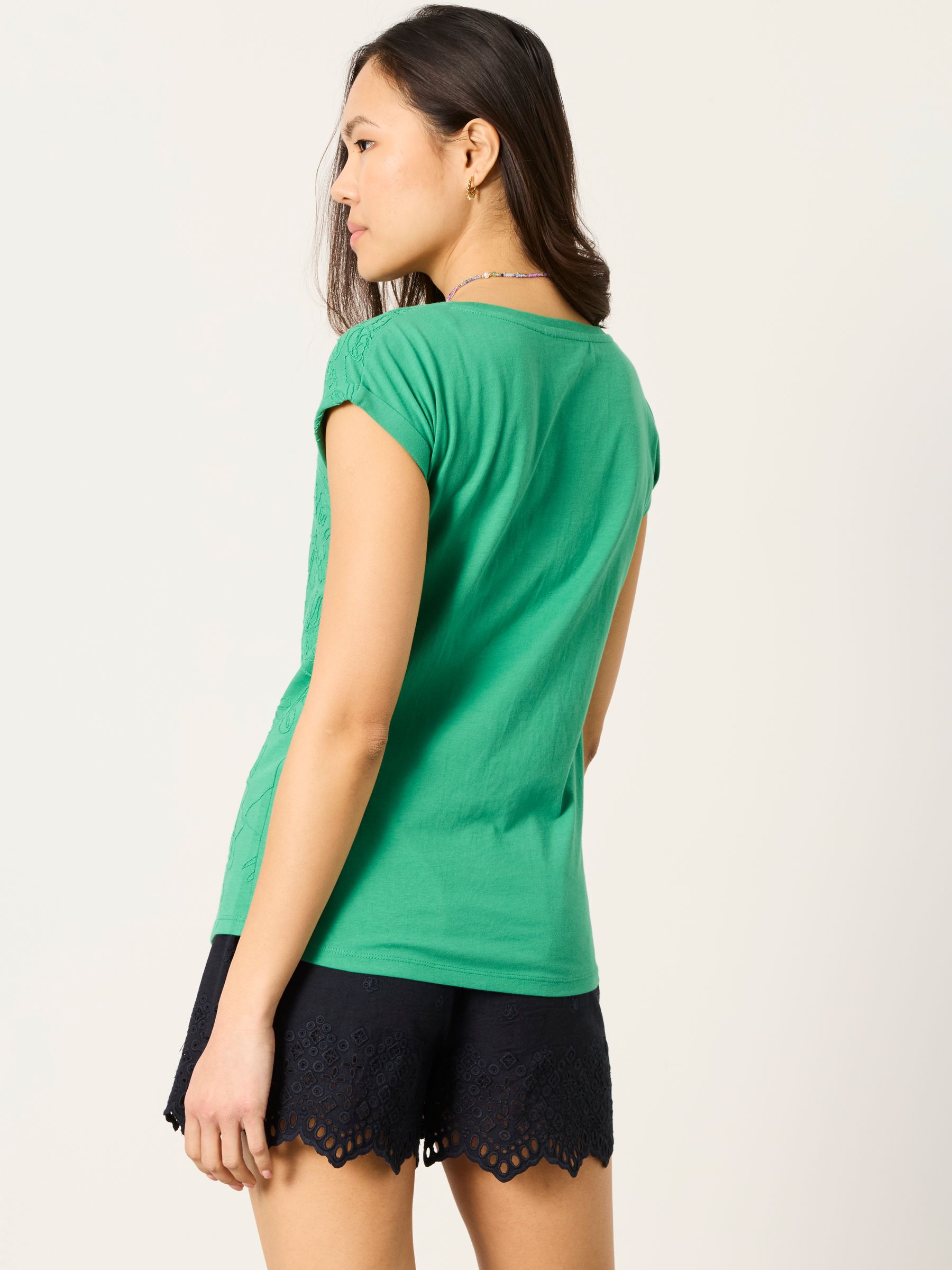 Ivy Green Palm Tree Embroidered T-Shirt - Image 3 of 6