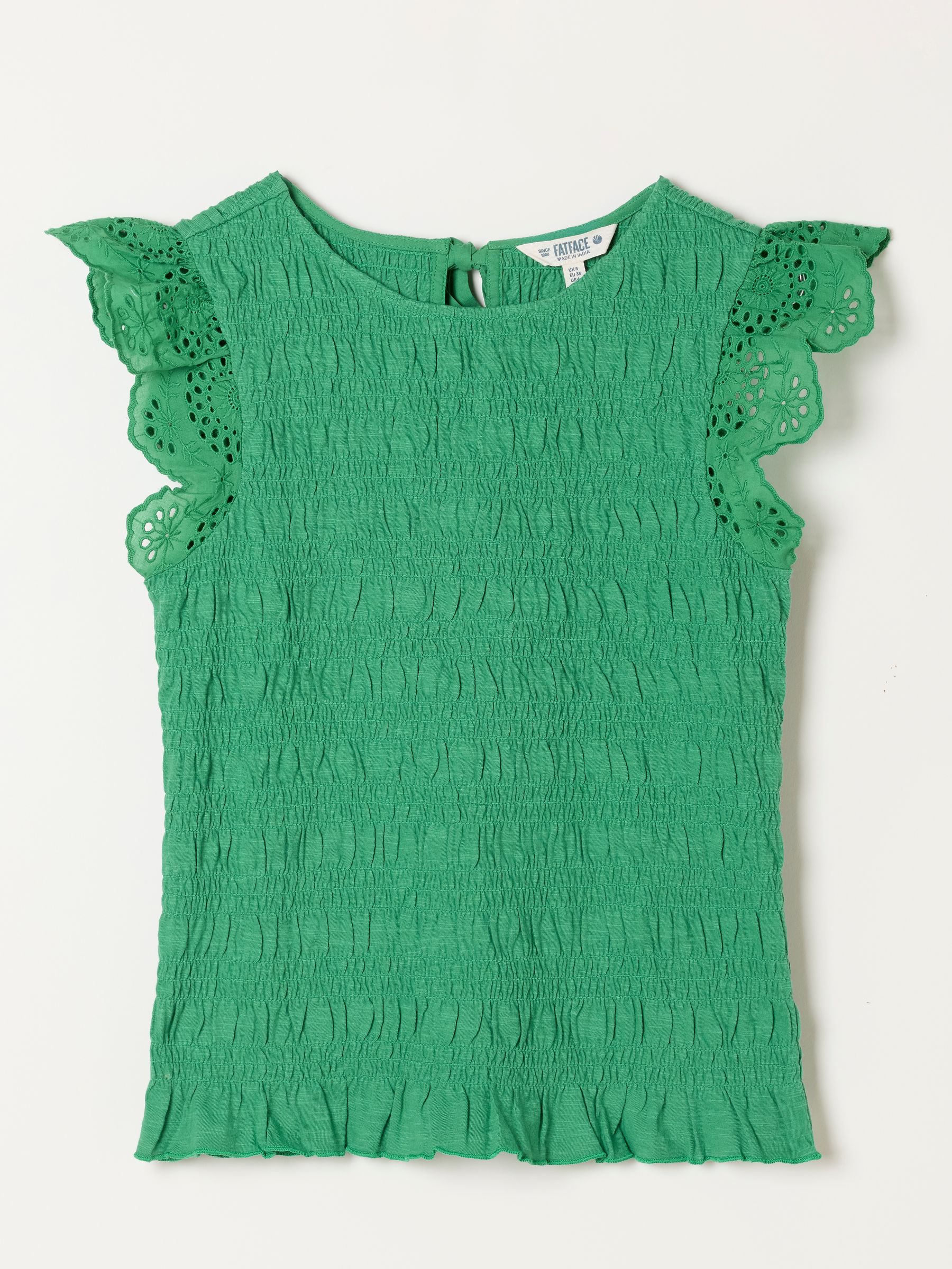 Betty Green Shirred Top - Image 8 of 8