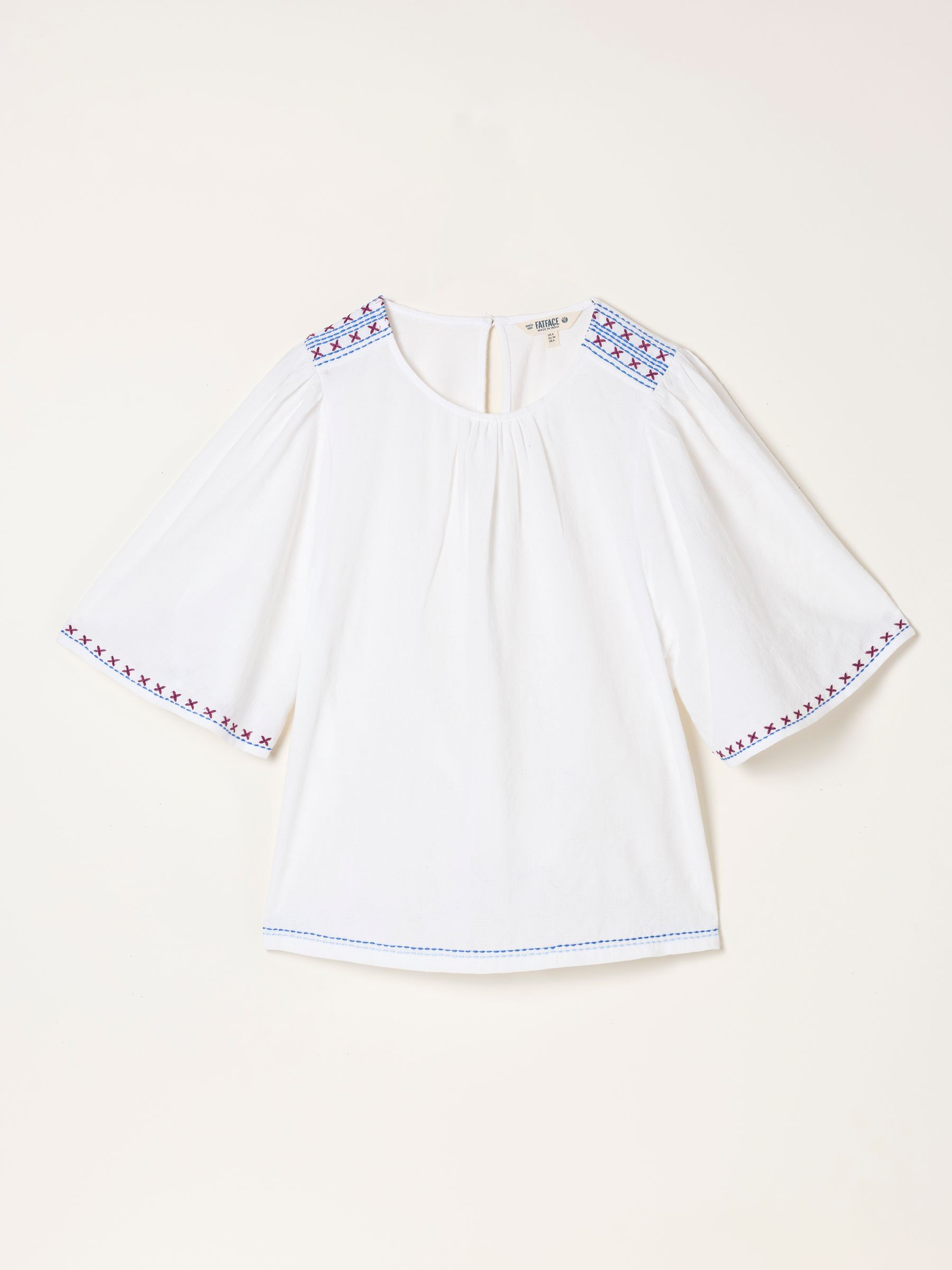 Faye White Flutter Sleeve Top - Image 6 of 6