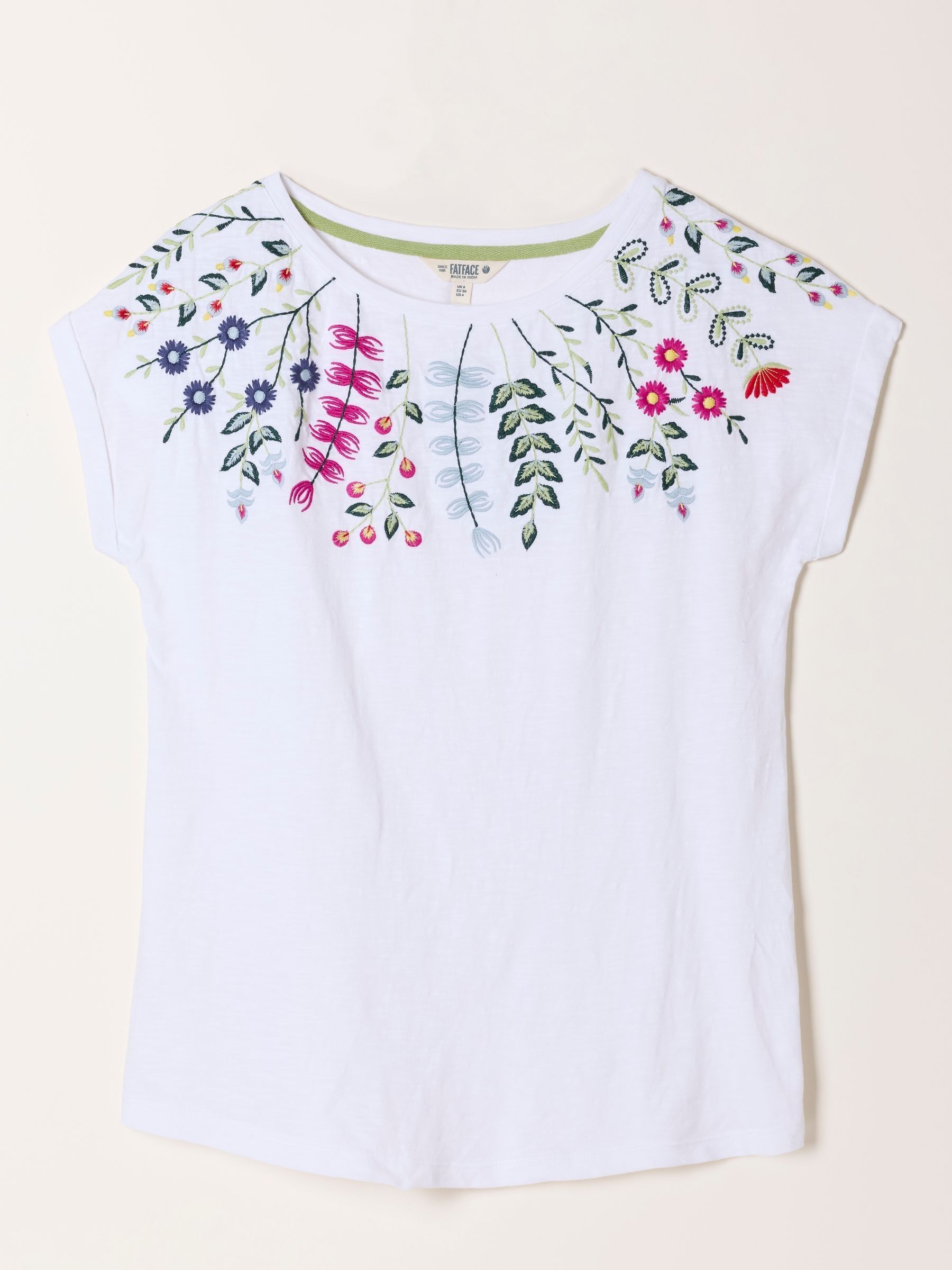 Ivy Ivory Floral Embroidered T-Shirt - Image 6 of 6 Ivy Ivory Floral Embroidered T-Shirt - Image 6 of 6