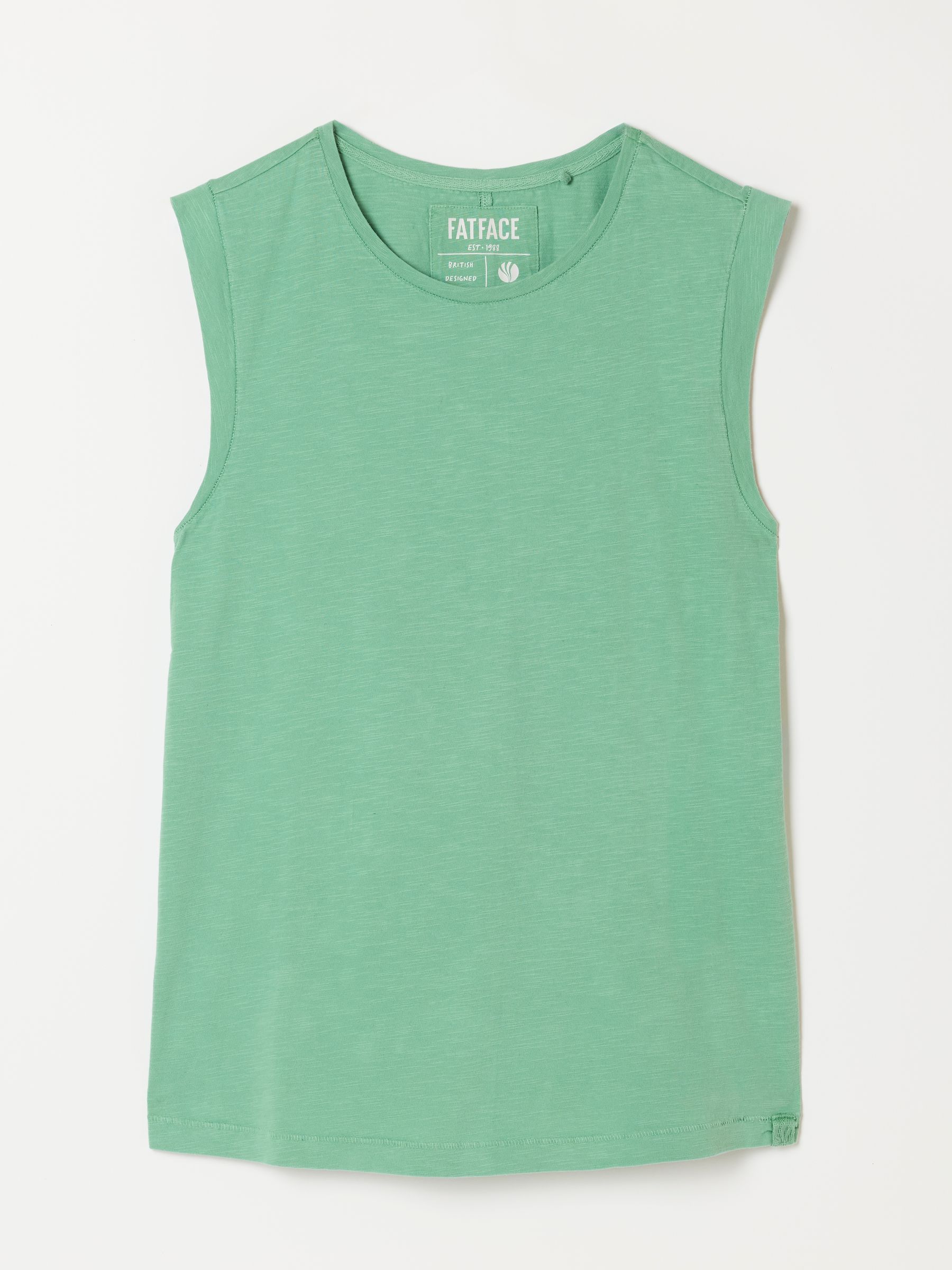 Tia Dusky Green Jersey Tank - Image 6 of 6 Tia Dusky Green Jersey Tank - Image 6 of 6