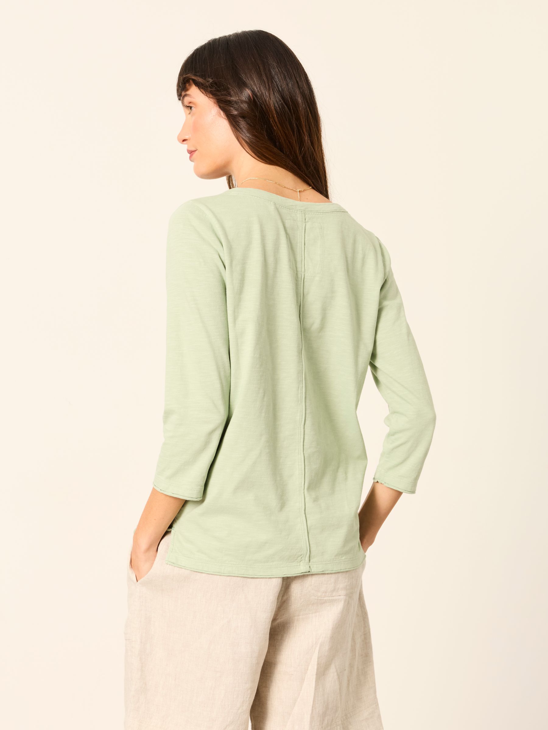 Aster Light Green 3/4 Sleeve T Shirt - Image 2 of 5