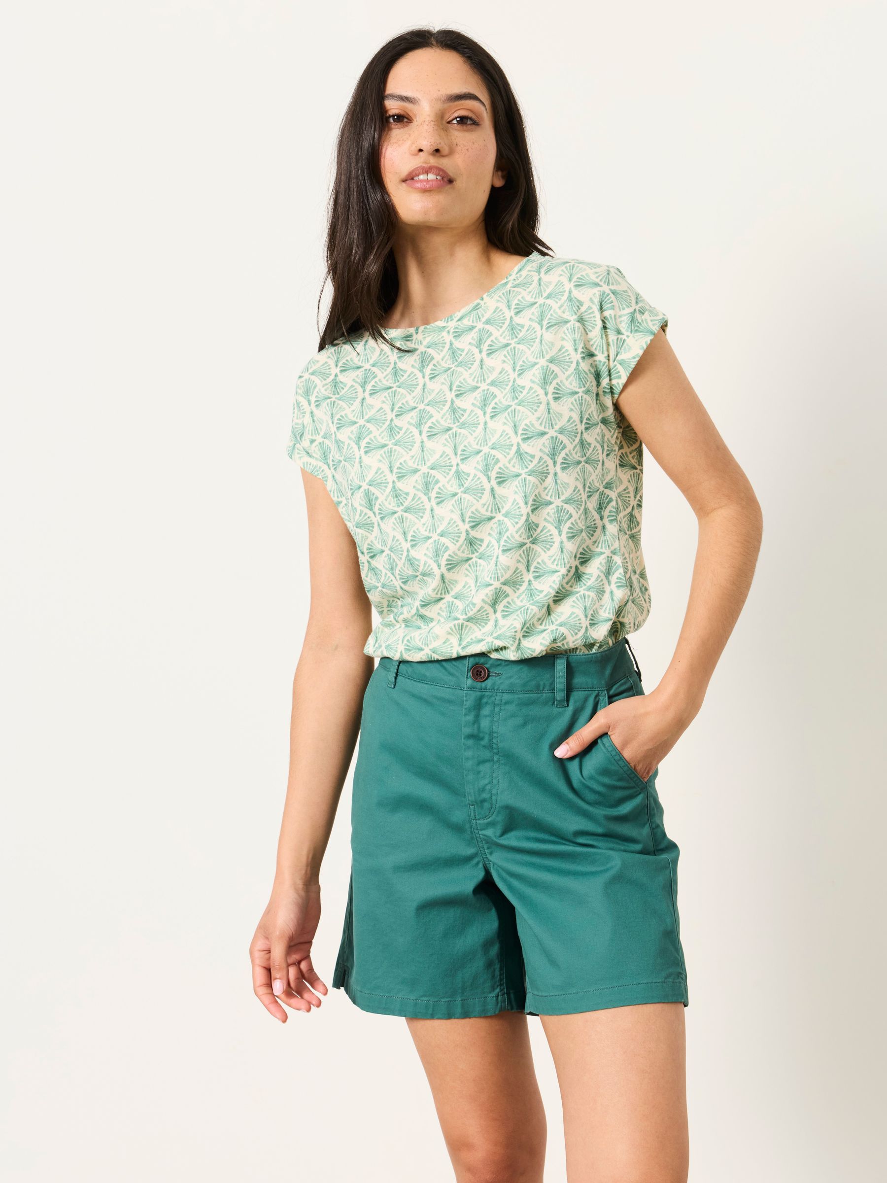 Ivy Ivory Fan Geo T-Shirt - Image 1 of 6