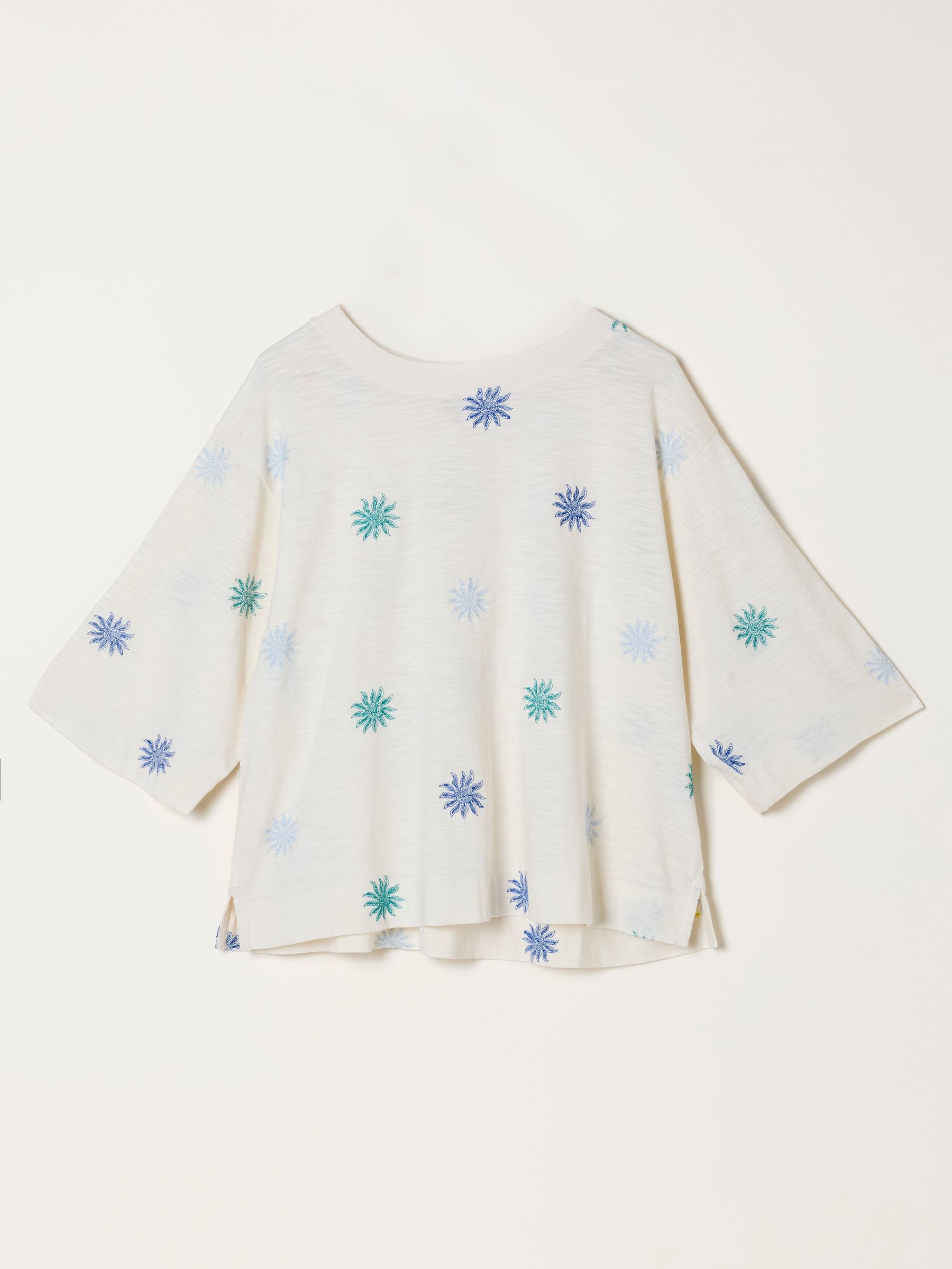 Kate Ivory Sun Embroidered T Shirt - Image 7 of 7