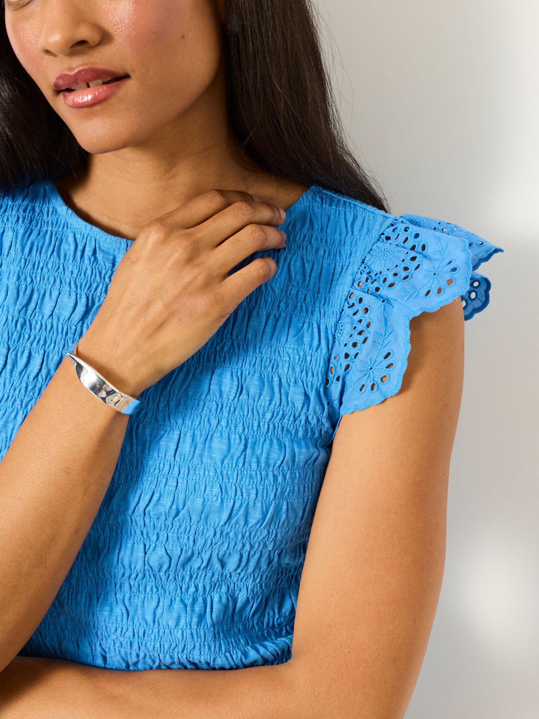 Betty Blue Shirred Top - Image 5 of 6