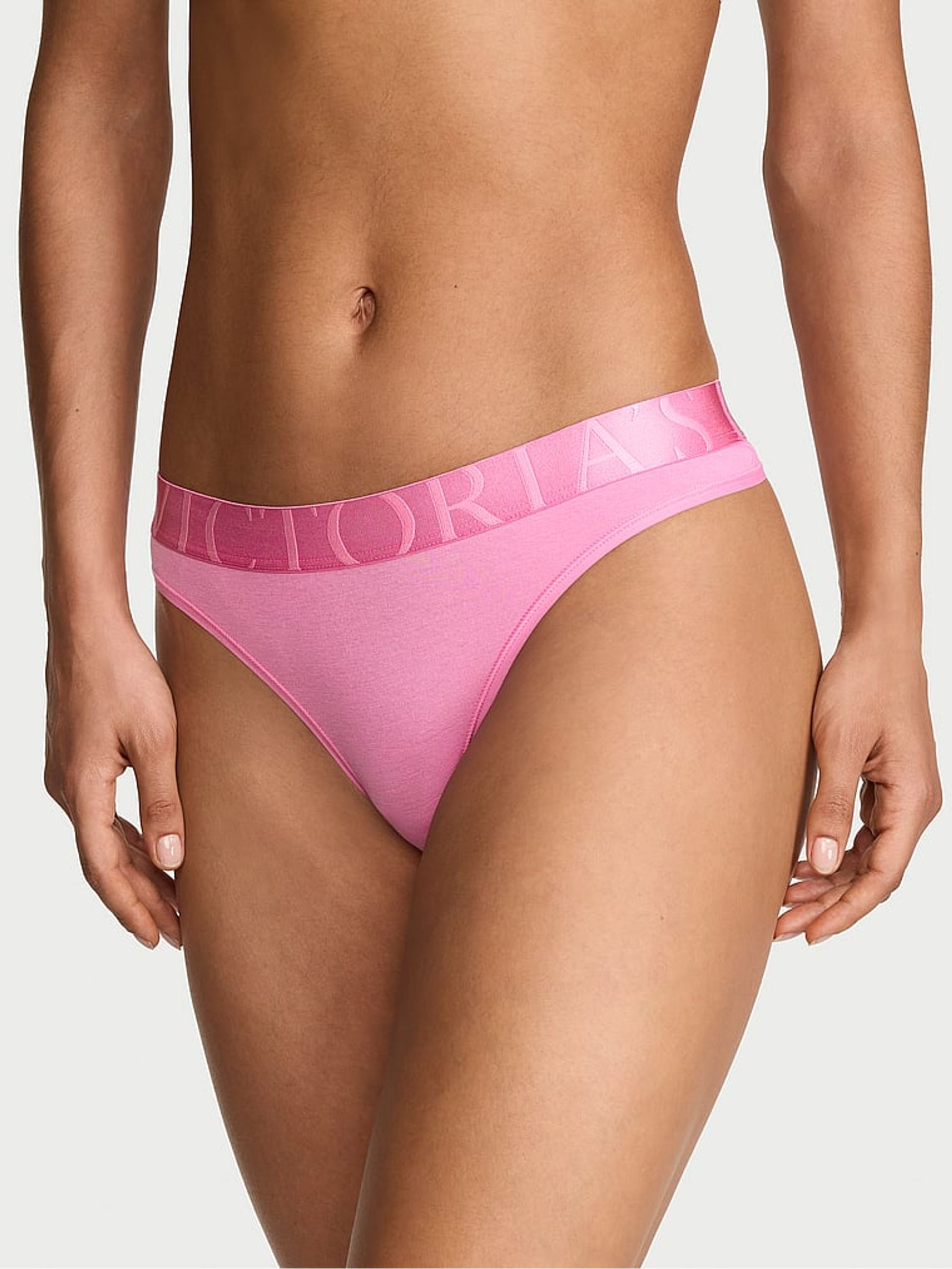 Pink Sugar Thong Exploded Logo Knickers - Image 1 of 3