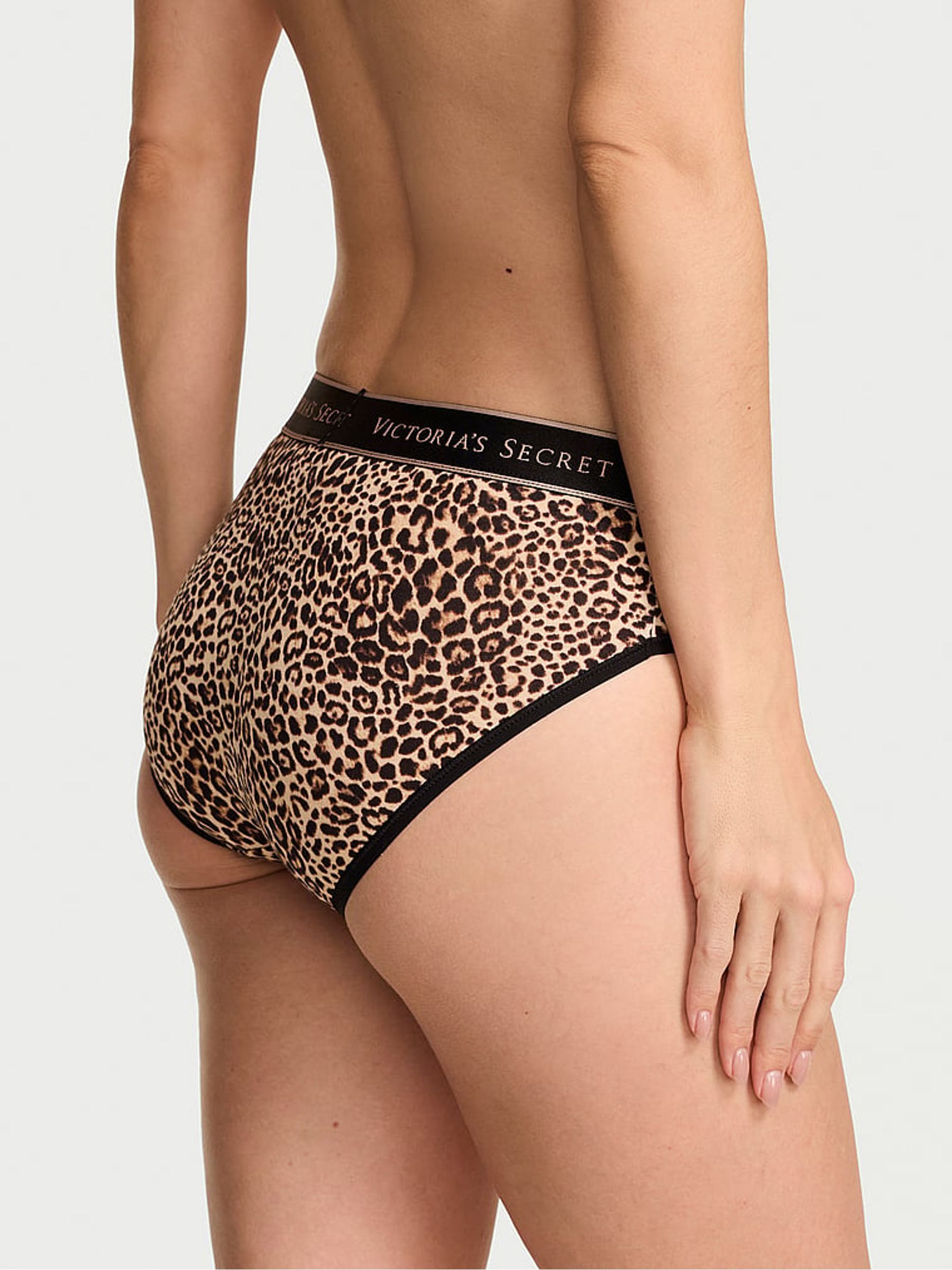 Leopard Black Hipster Logo Knickers - Image 2 of 2