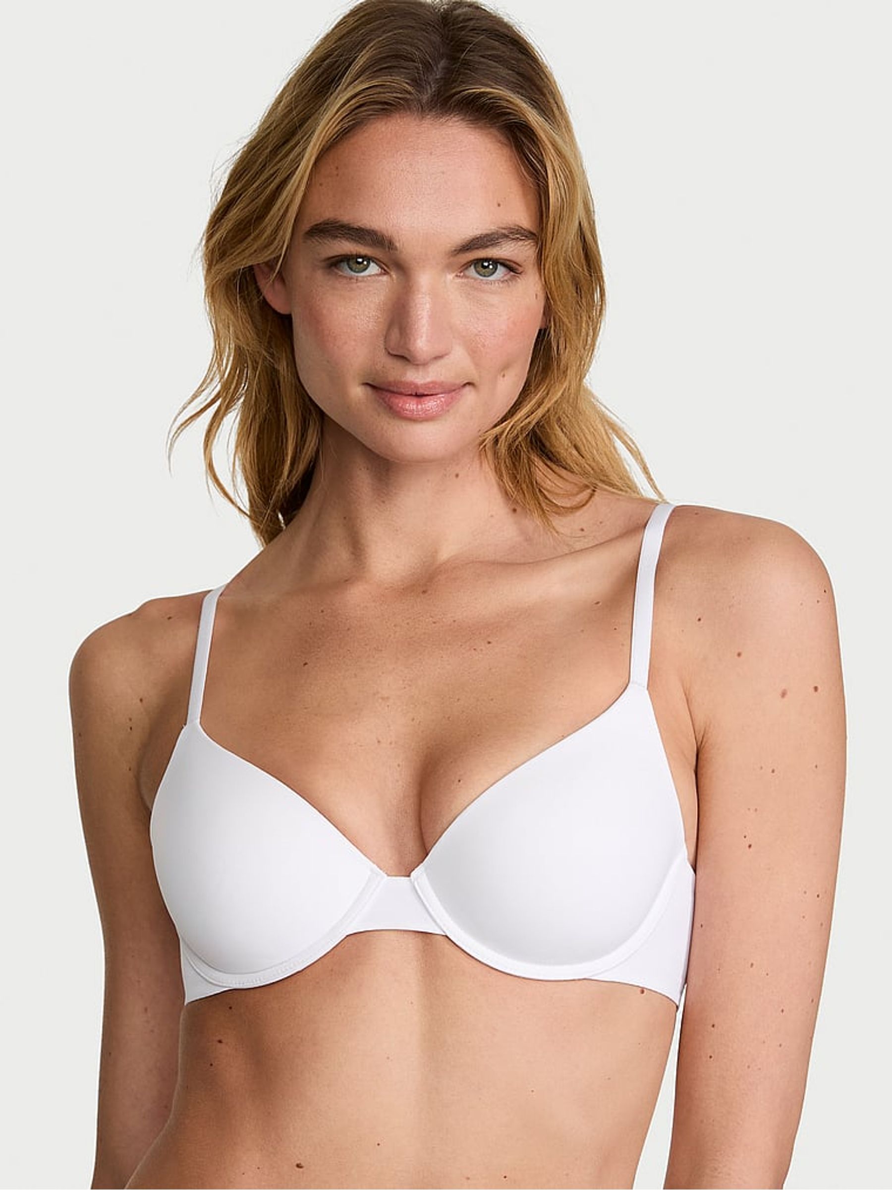 White Lightly Lined Demi Bra - Image 1 of 3