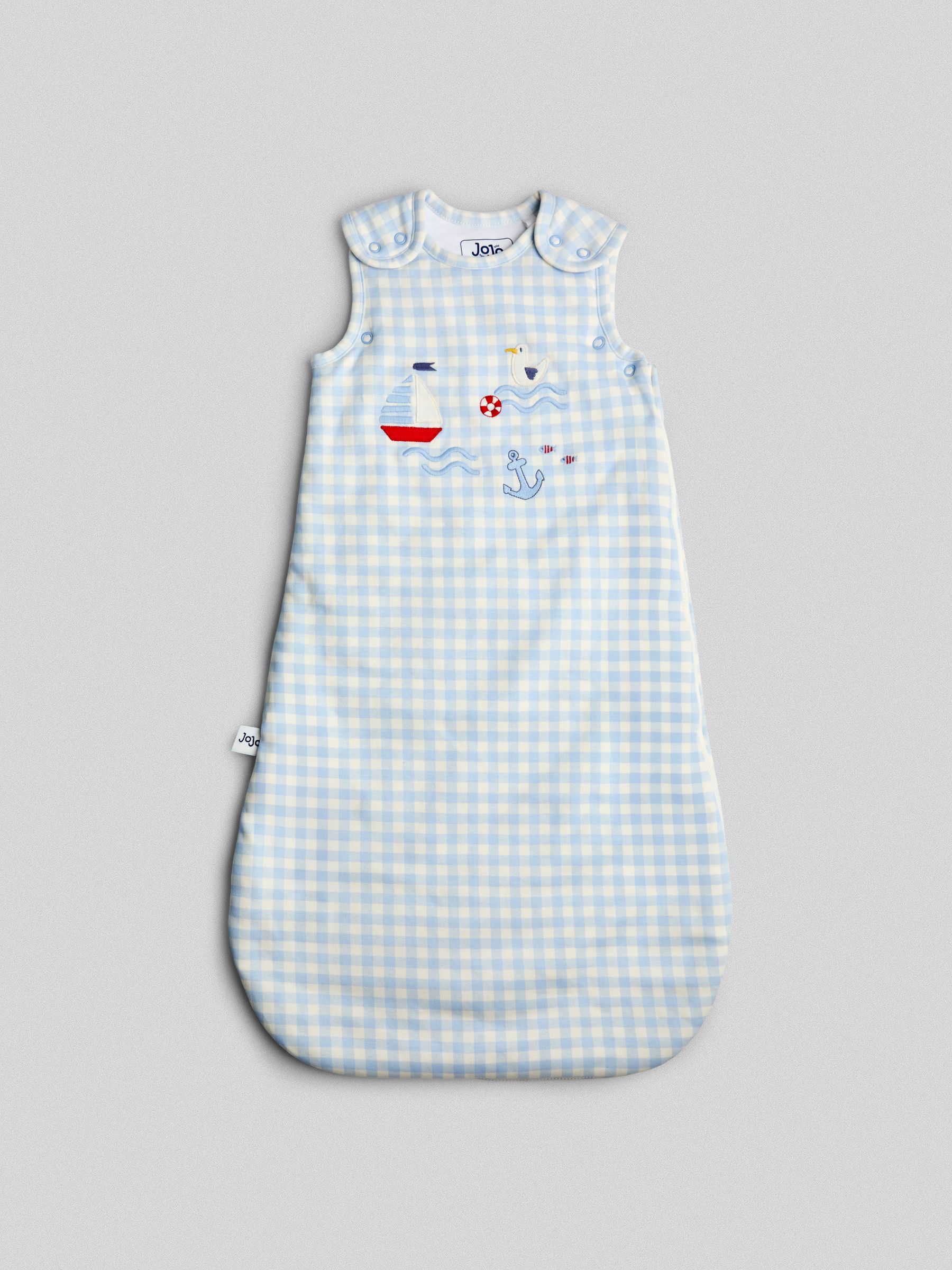 Blue Gingham Nautical 1.5 Tog Baby Sleeping Bag - Image 2 of 5