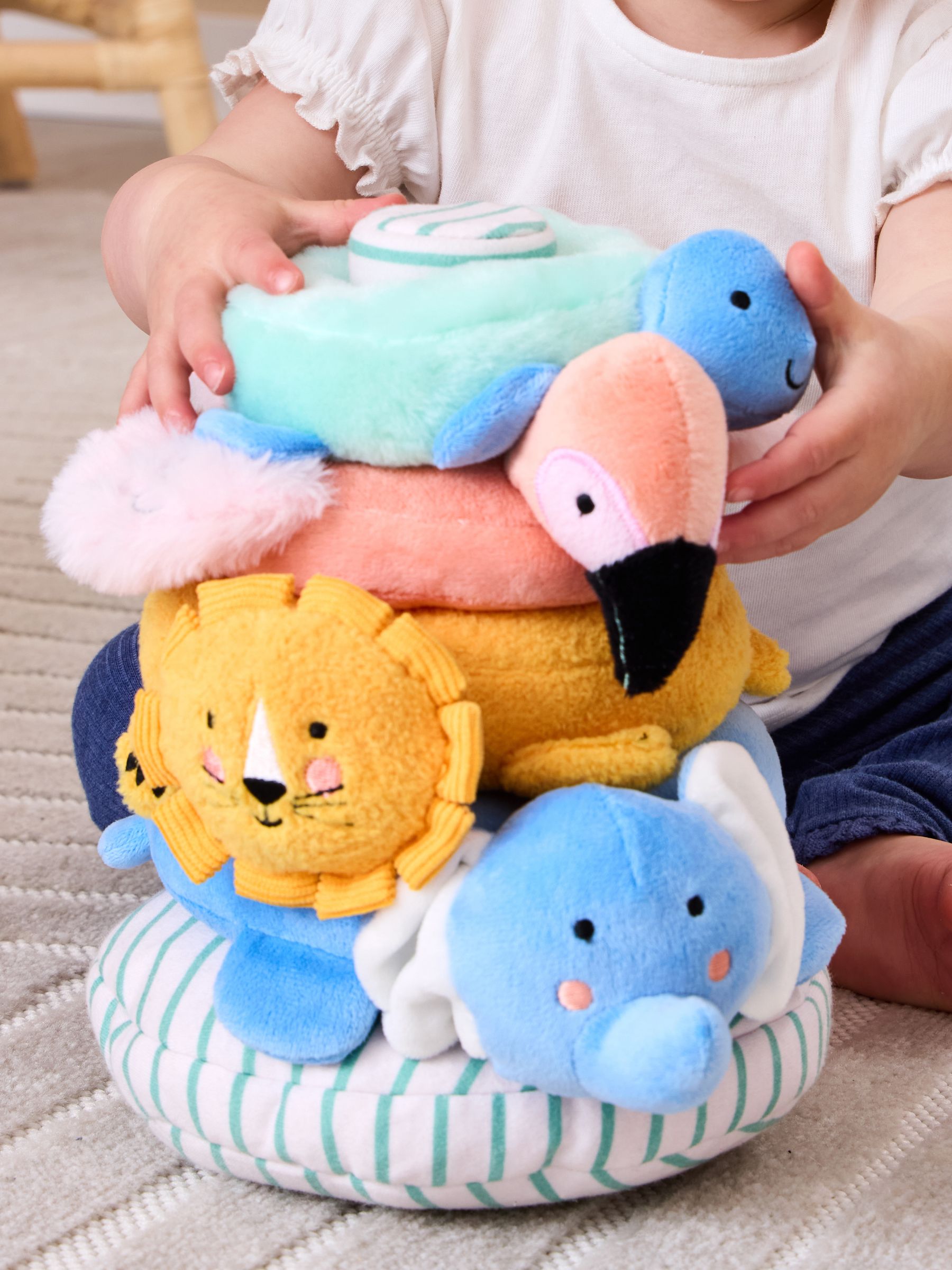 Safari Animal Plush Stacker - Image 1 of 3