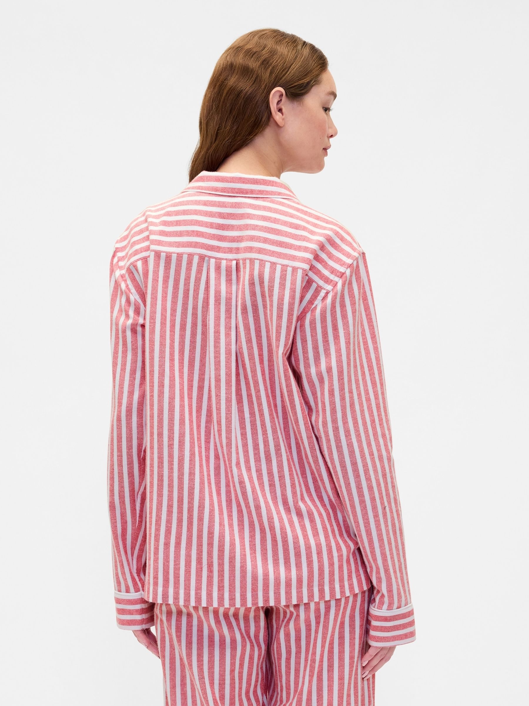 Red Stripe Pyjama Top Family Matching Christmas - Image 2 of 5 Red Stripe Pyjama Top Family Matching Christmas - Image 2 of 5