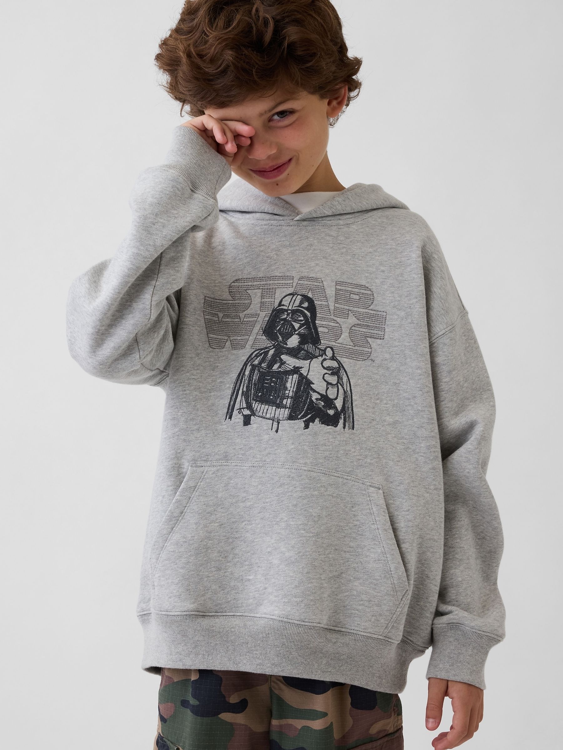 Grey Star Wars VintageSoft Relaxed Hoodie - Image 1 of 5