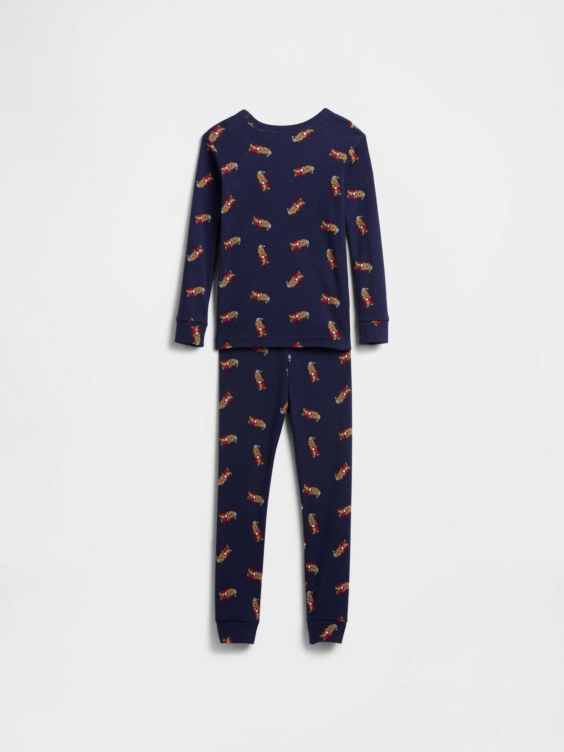 Navy Blue Cotton Brannan Bear Pyjamas Set - Image 2 of 3 Navy Blue Cotton Brannan Bear Pyjamas Set - Image 2 of 3