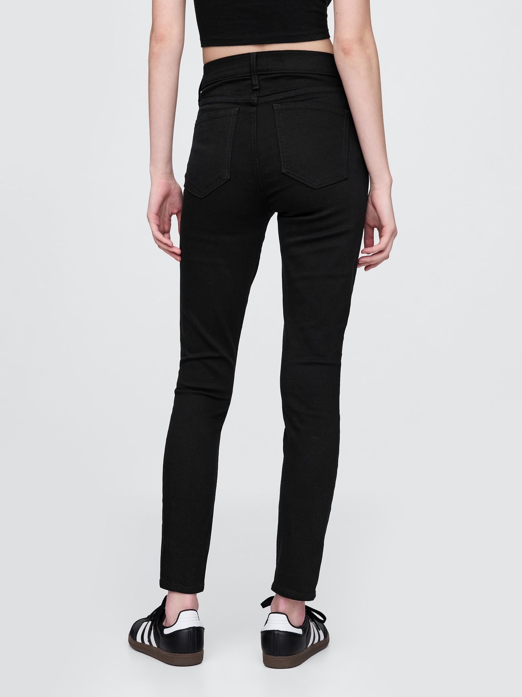 Black High Waisted True Skinny Jeans - Image 2 of 6