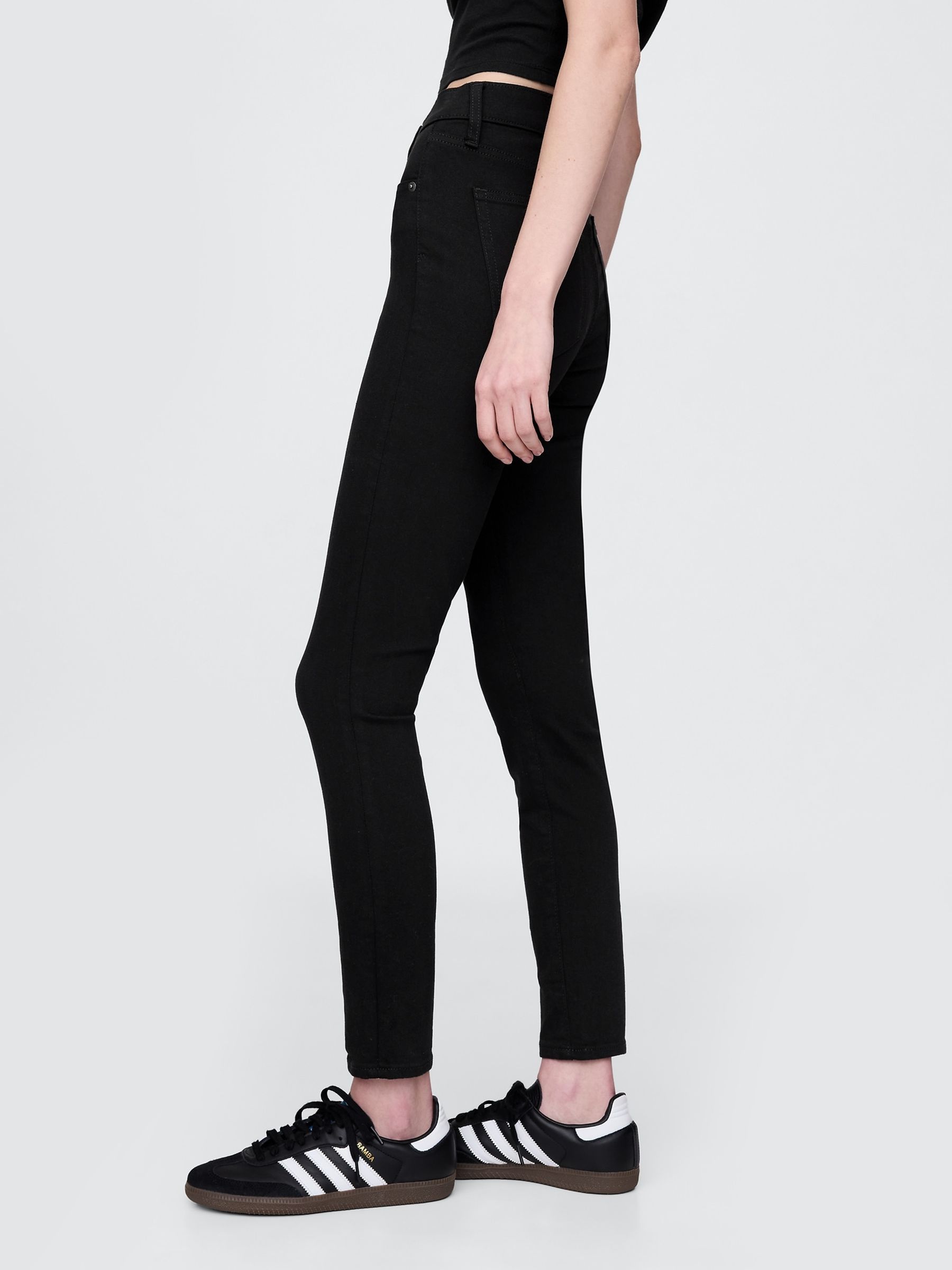 Black High Waisted True Skinny Jeans - Image 4 of 6