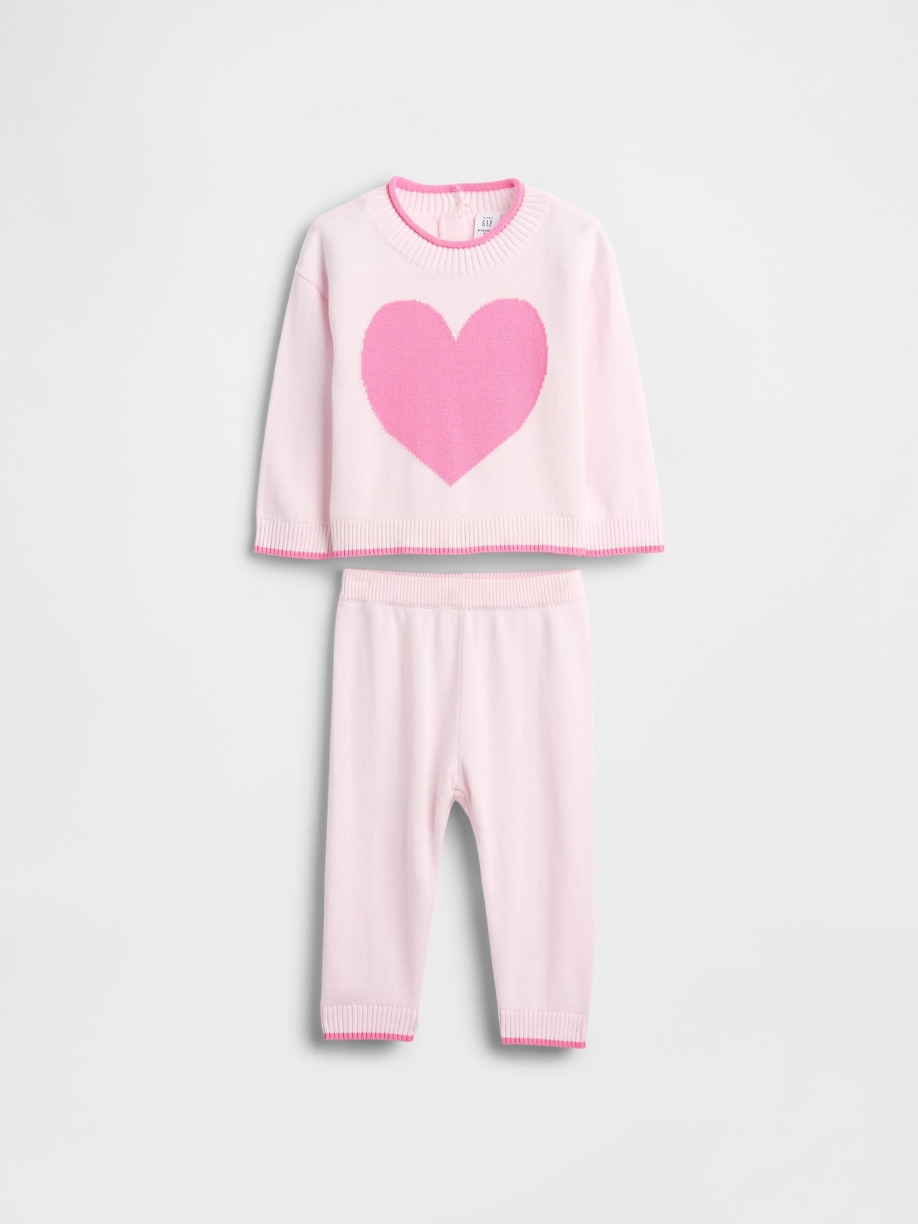 Pink Heart Jumper Set - Image 1 of 2