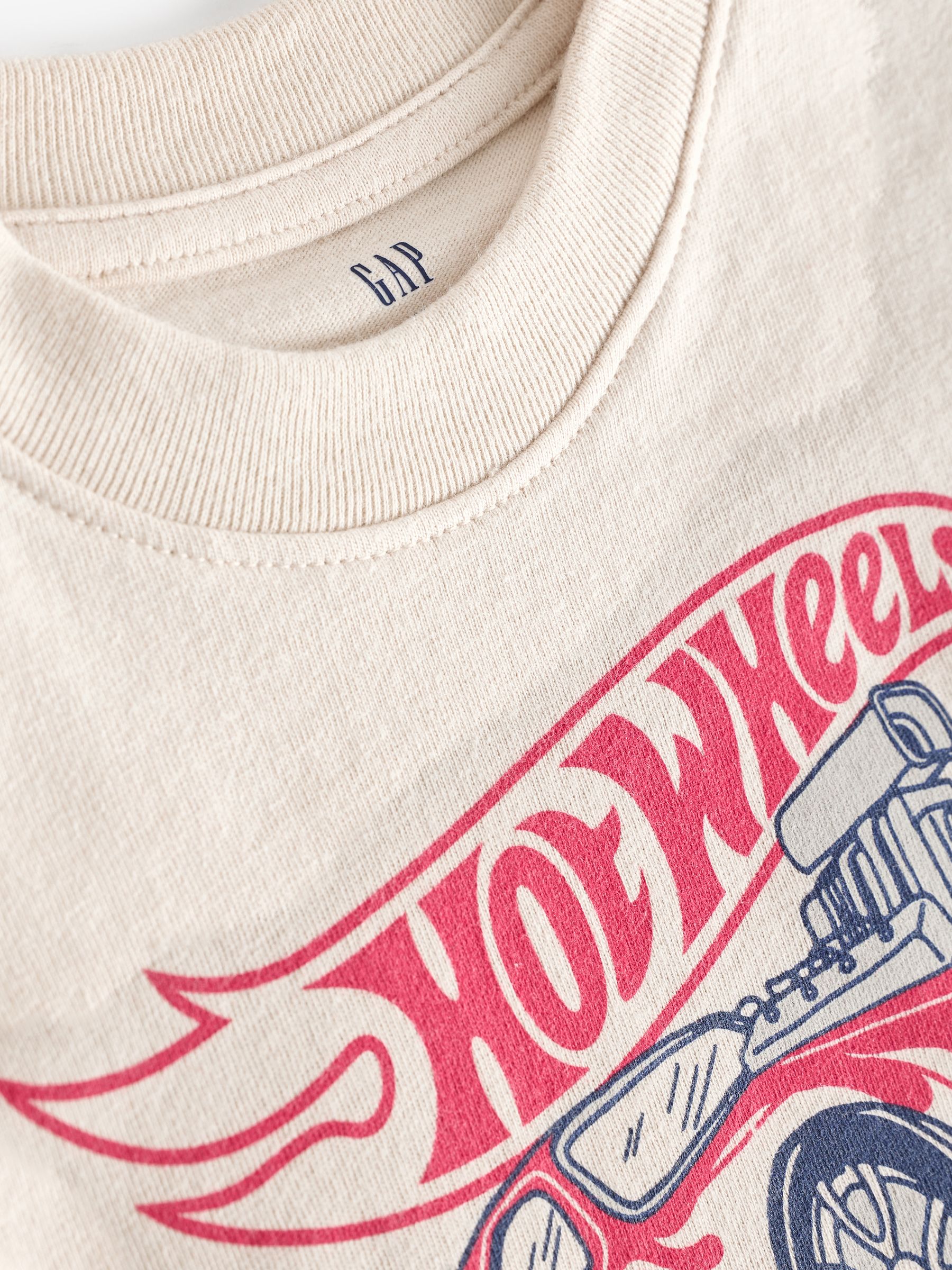 Cream Hot Wheels Graphic T-Shirt - Image 3 of 4