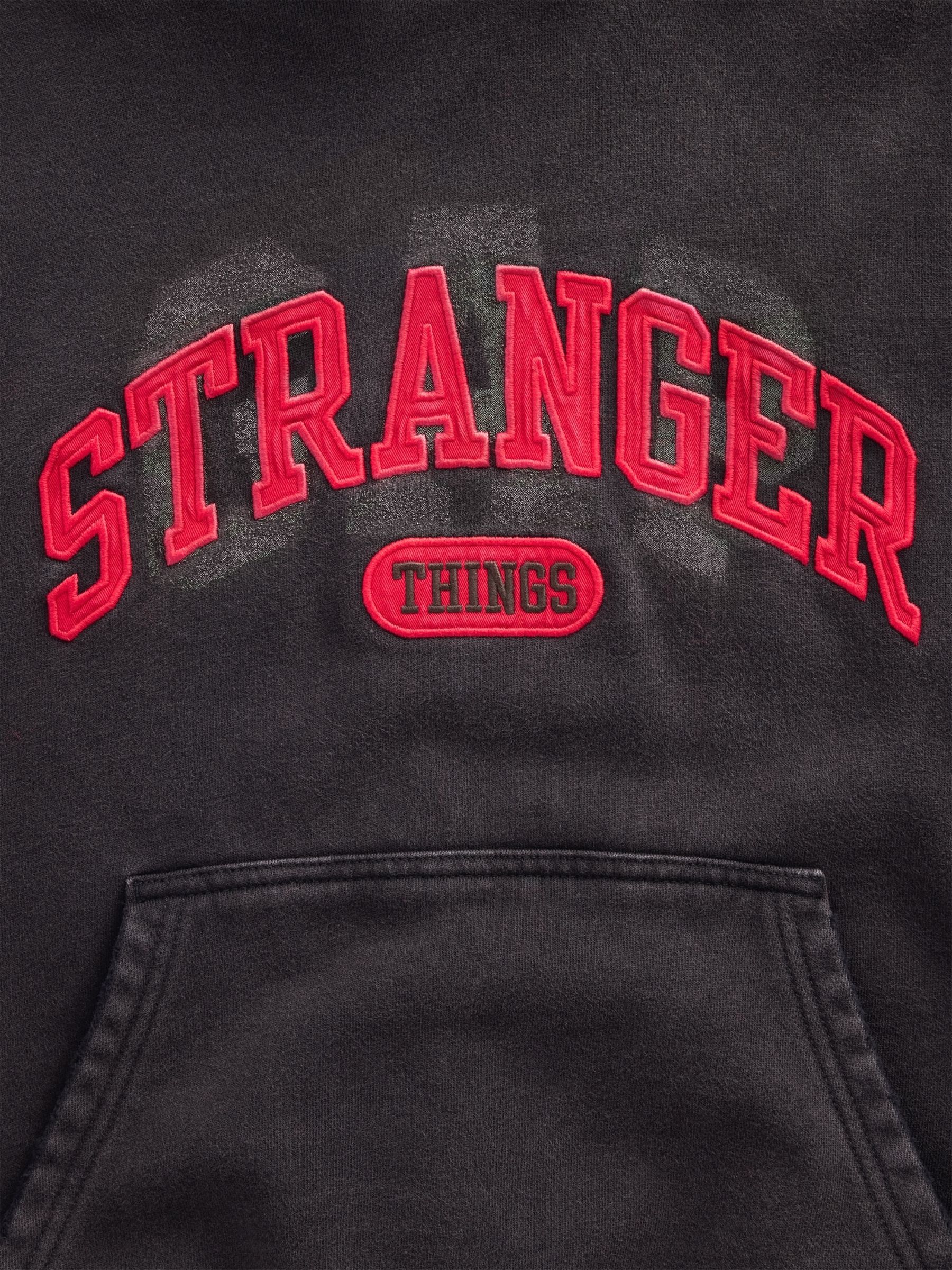 Black Stranger Things Heavyweight Hoodie - Image 4 of 4 Black Stranger Things Heavyweight Hoodie - Image 4 of 4