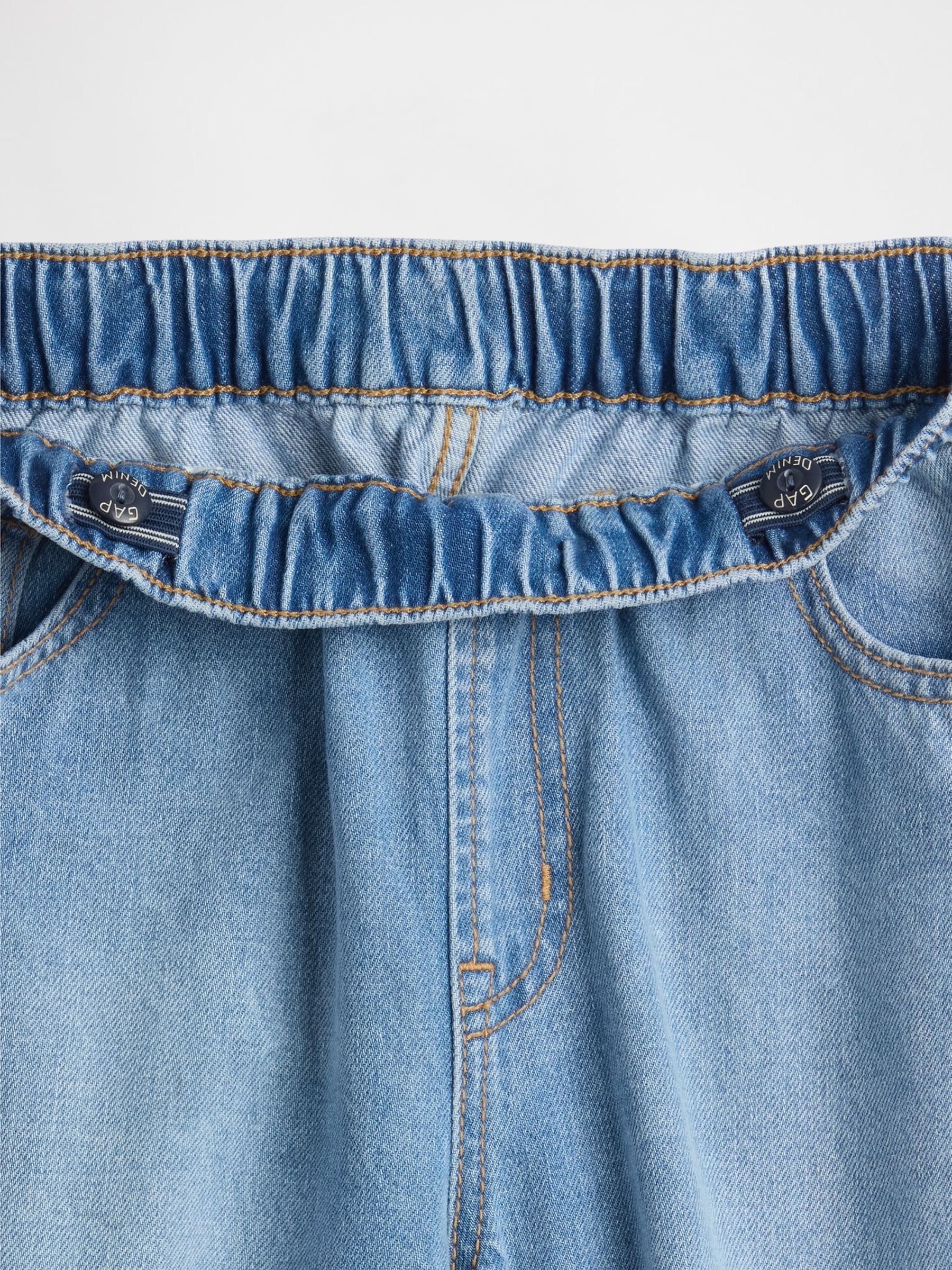 Blue High Waisted Easy Barrel Jeans (4-13yrs) - Image 5 of 6