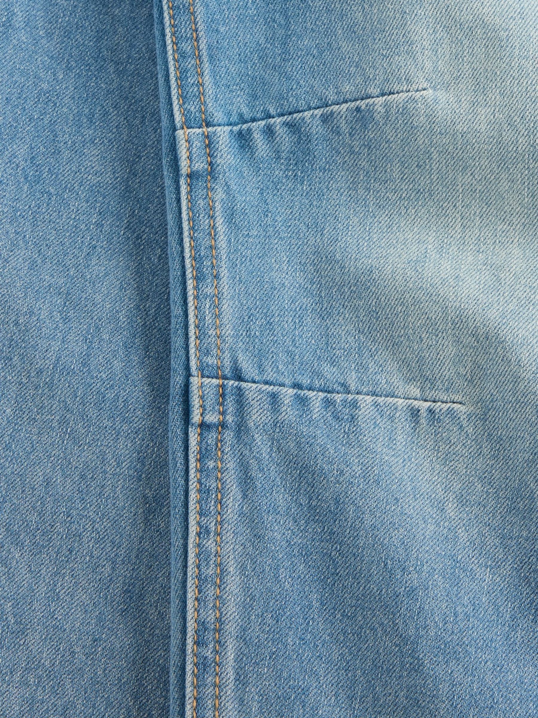 Blue High Waisted Easy Barrel Jeans (4-13yrs) - Image 6 of 6