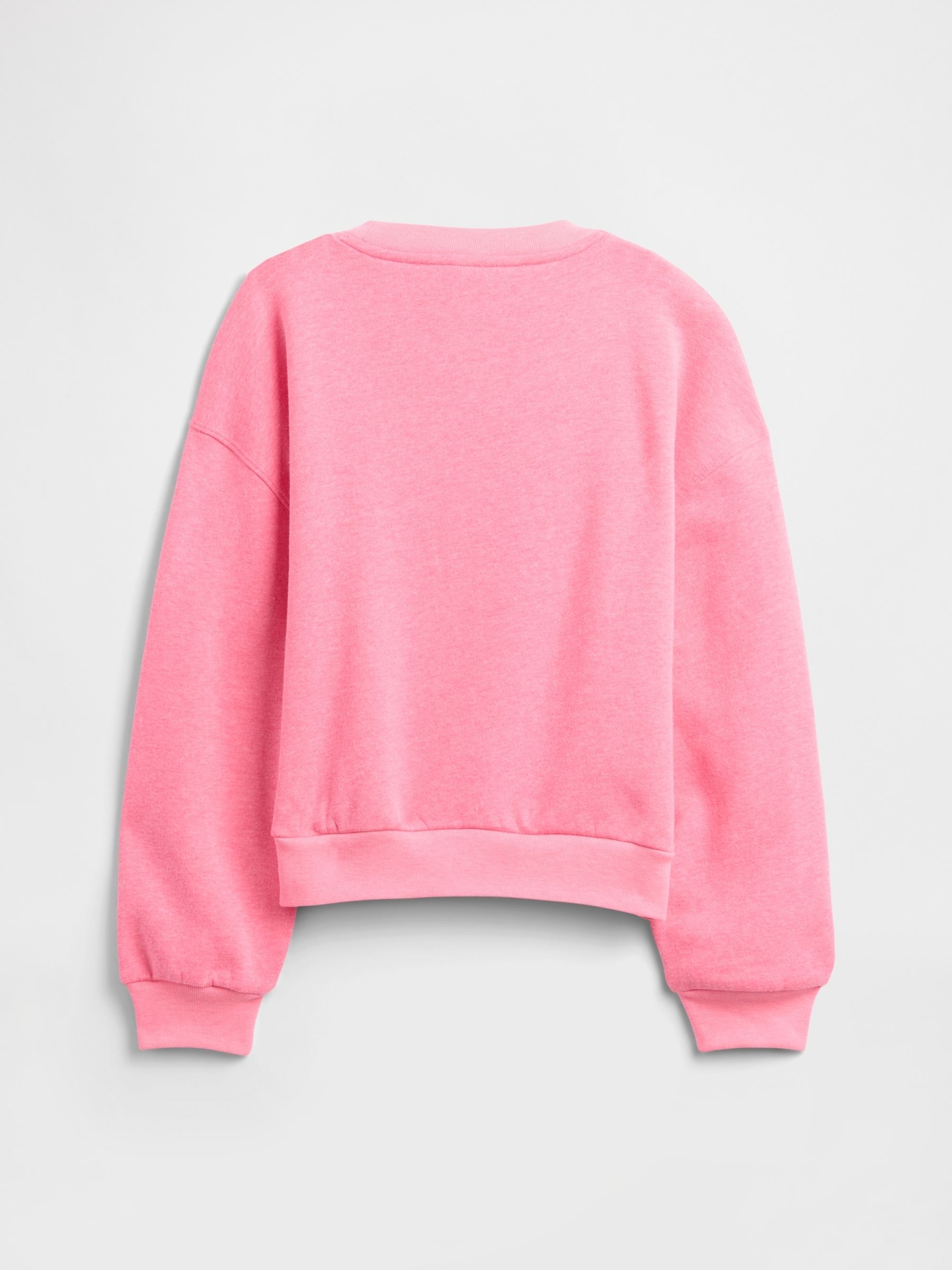 Pink Oversized Graphic Sweatshirt - Image 2 of 3 Pink Oversized Graphic Sweatshirt - Image 2 of 3