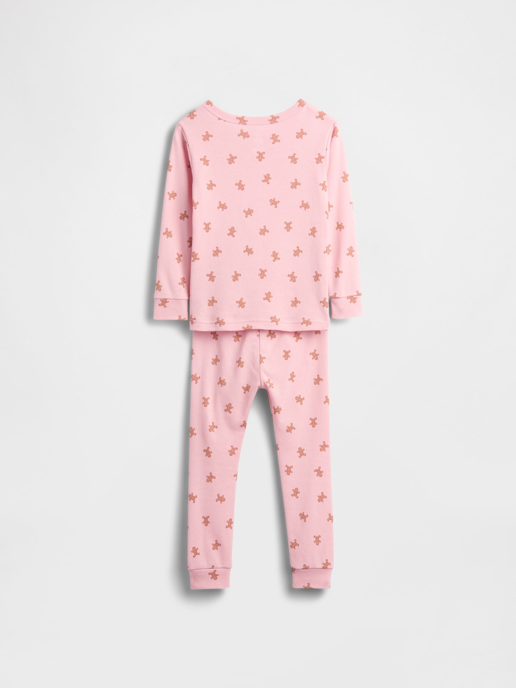 Pink Gingerbread Cotton Christmas Pyjamas - Image 4 of 5