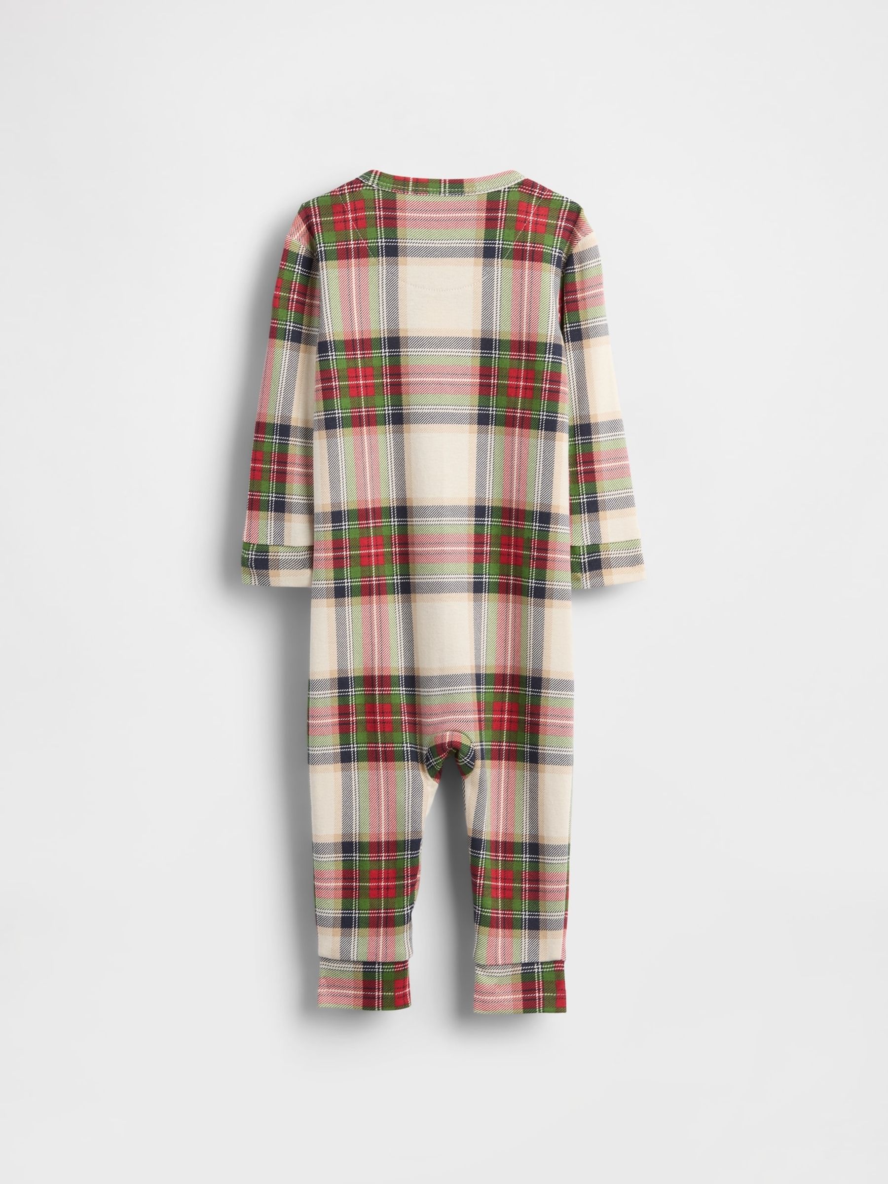 Red Check Matching Family Christmas Cotton Sleepsuit - Image 2 of 2 Red Check Matching Family Christmas Cotton Sleepsuit - Image 2 of 2