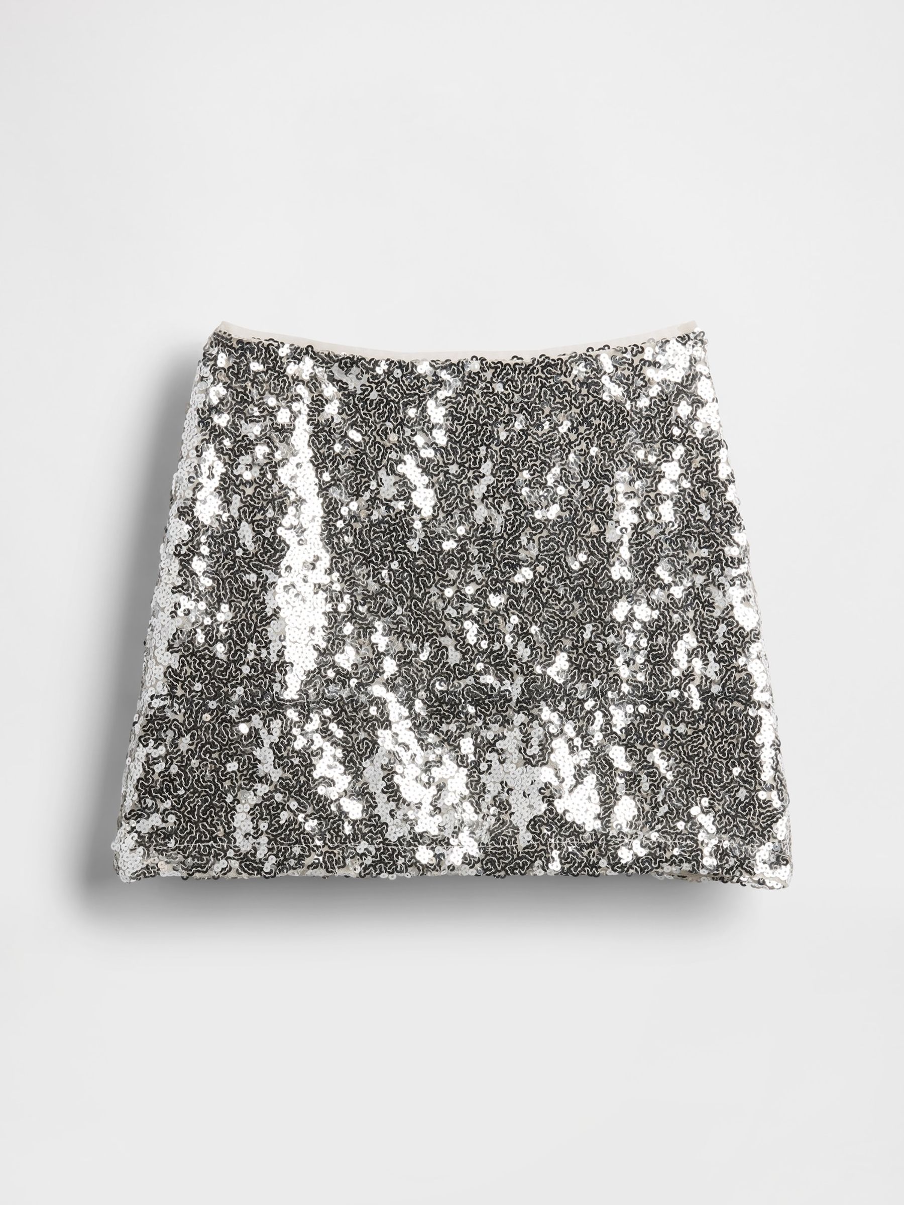 Silver Sequin Skirt - Image 3 of 4