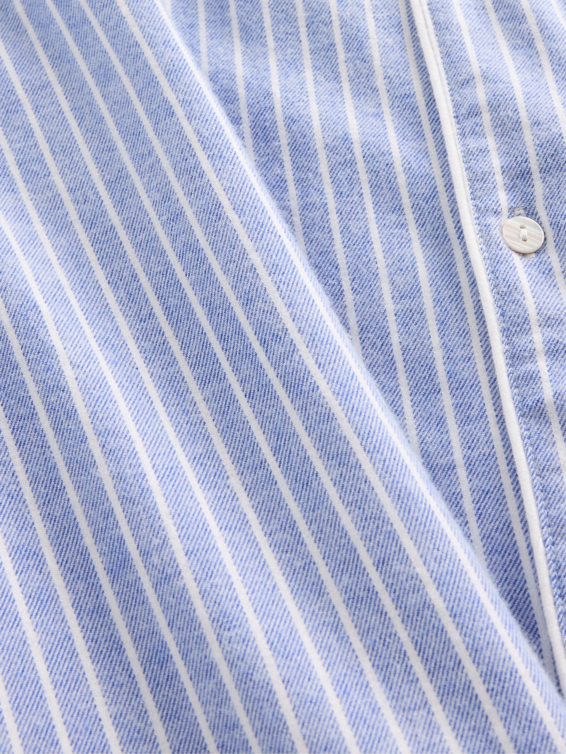 Blue Stripe Pyjama Top Matching Family Christmas - Image 3 of 3 Blue Stripe Pyjama Top Matching Family Christmas - Image 3 of 3