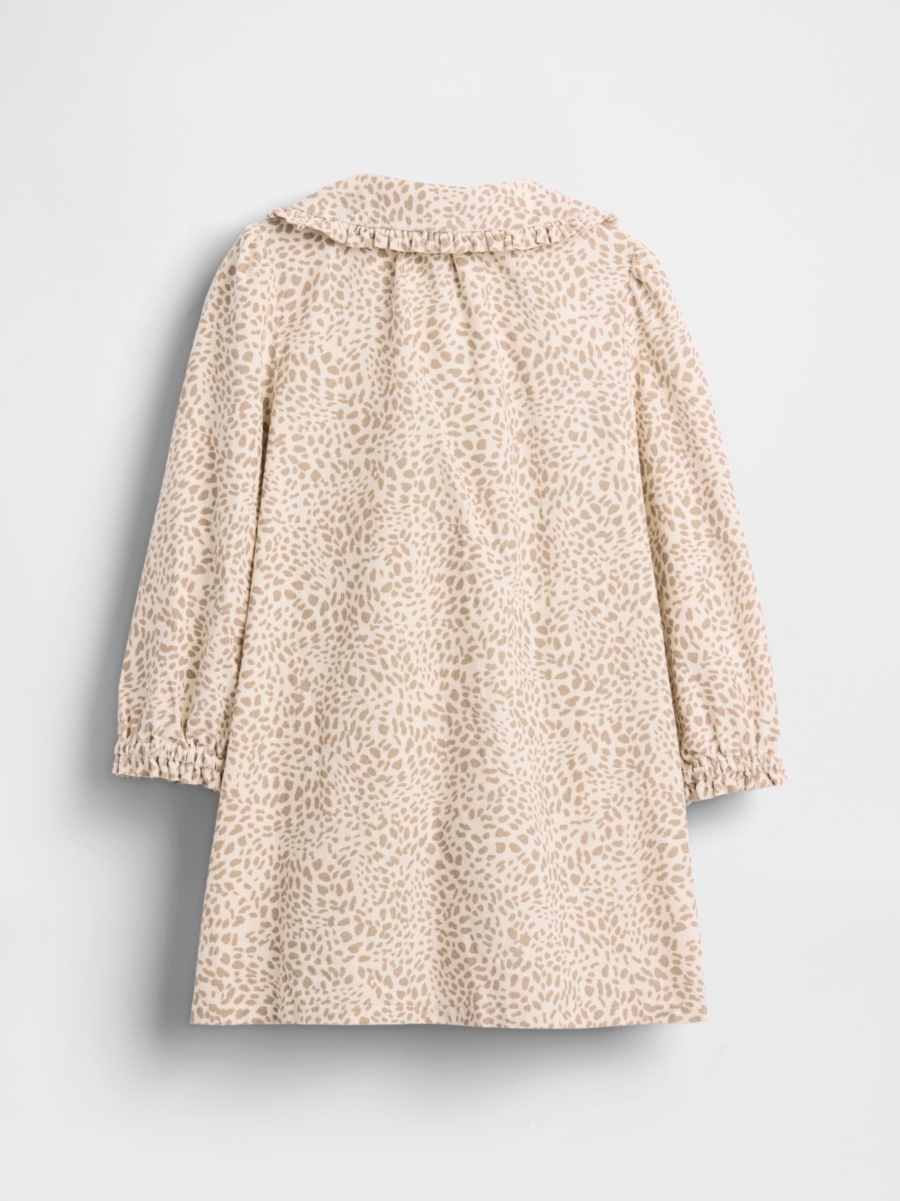 Animal Corduroy Ruffle Collar Dress - Image 3 of 4