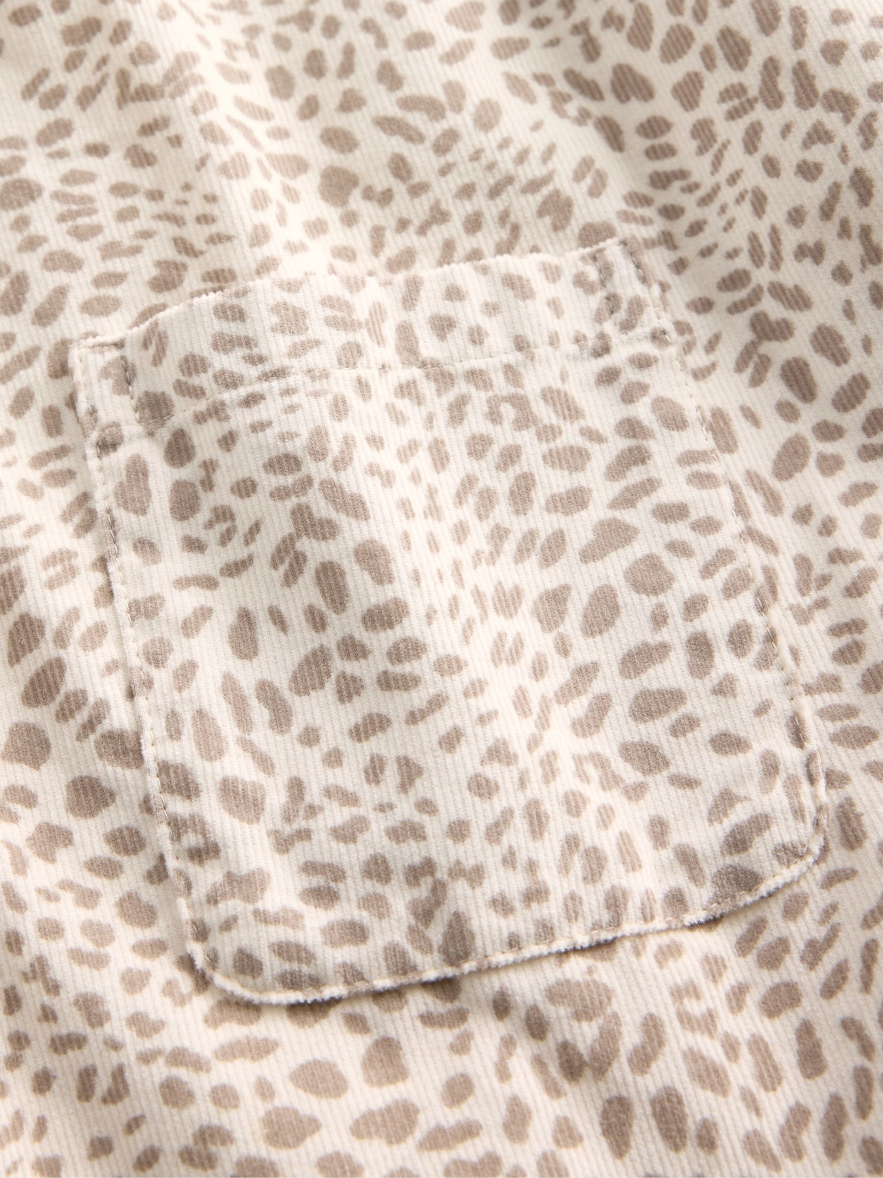 Animal Corduroy Ruffle Collar Dress - Image 4 of 4