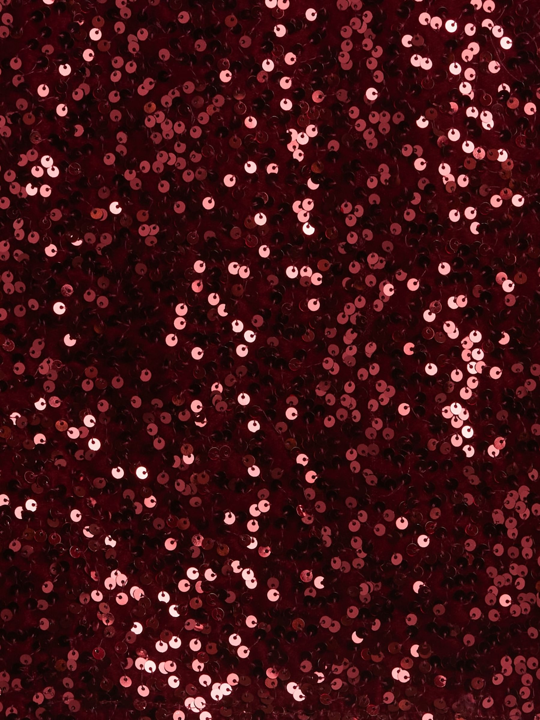 Burgundy Red Sequin Mini Skirt - Image 4 of 4