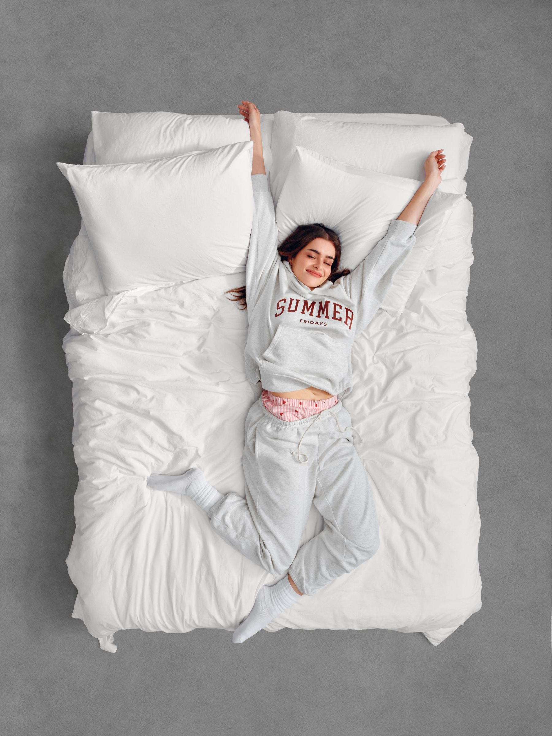 Gap X Summer Fridays Grey/Brown Heavyweight Oversized Logo Hoodie - Image 3 of 10