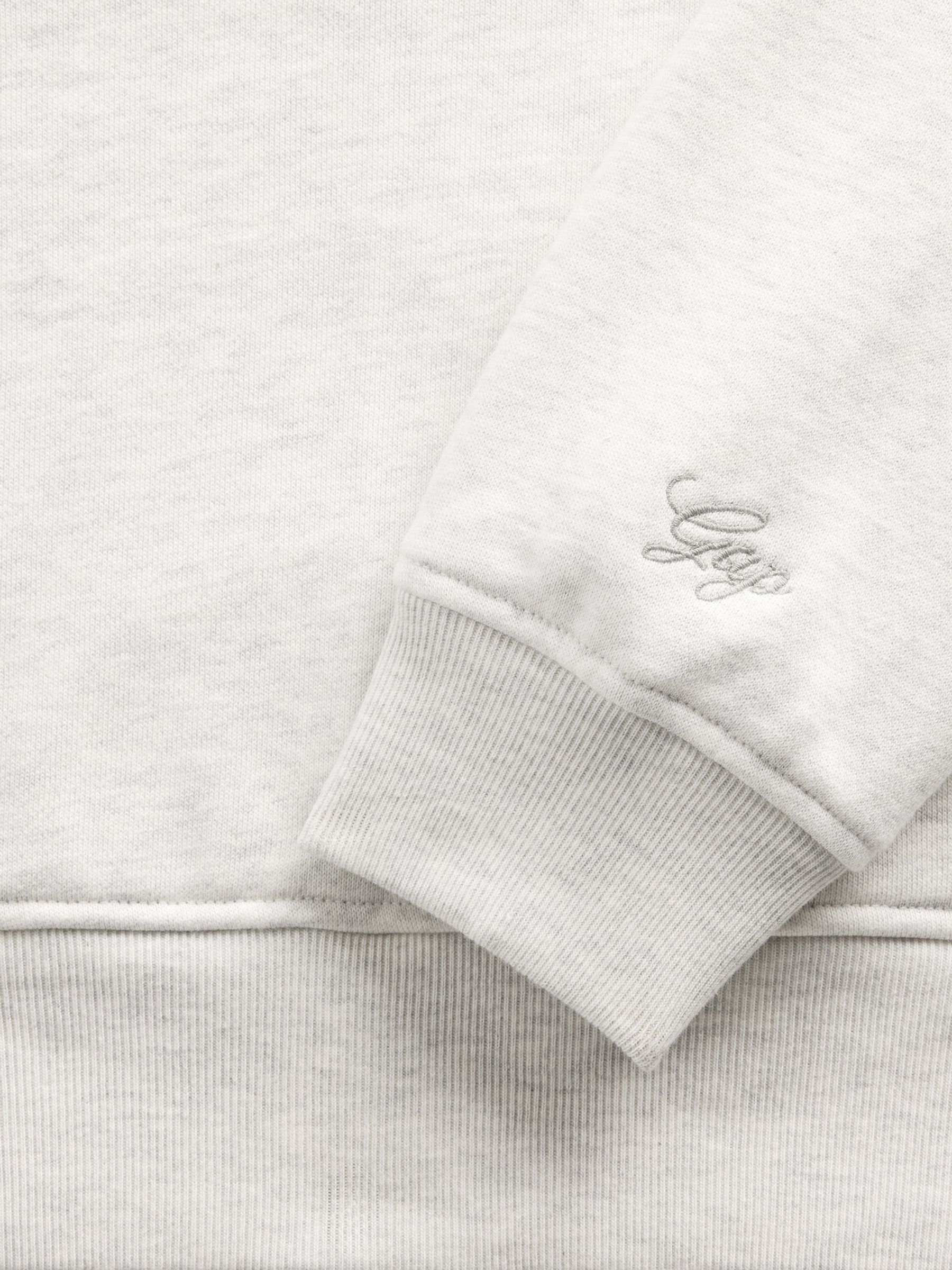 Gap X Summer Fridays Grey/Brown Heavyweight Oversized Logo Hoodie - Image 9 of 10