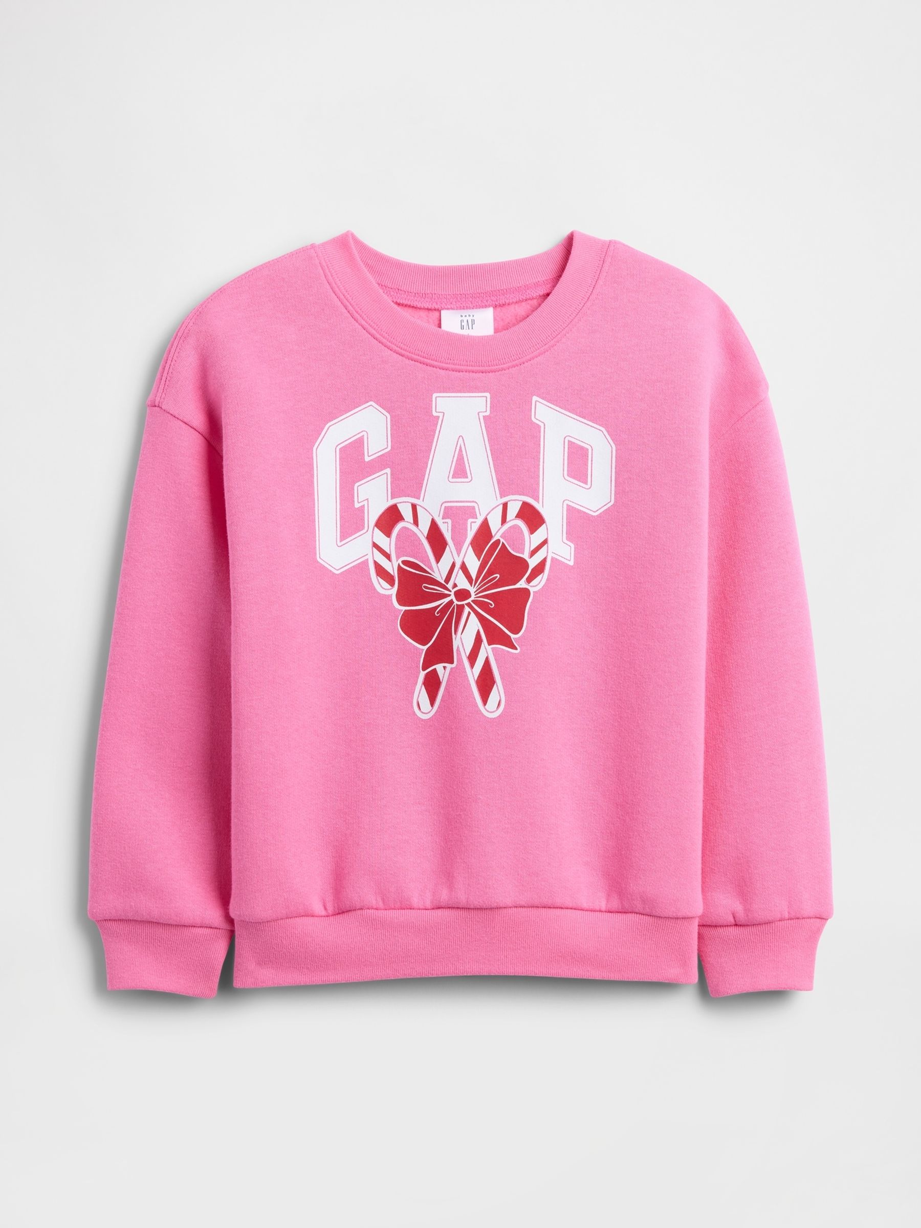 Pink Graphic Sweatshirt - Image 1 of 3 Pink Graphic Sweatshirt - Image 1 of 3