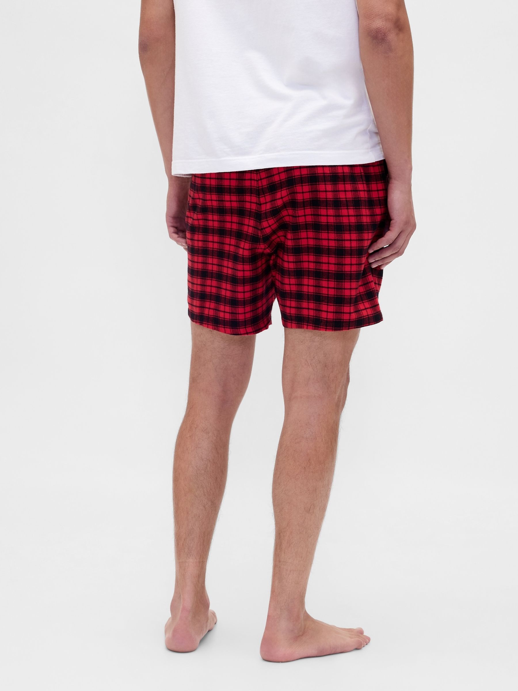 Red/Black Check Matching Family Softest Flannel pyjama Boxer Shorts - Image 2 of 5 Red/Black Check Matching Family Softest Flannel pyjama Boxer Shorts - Image 2 of 5