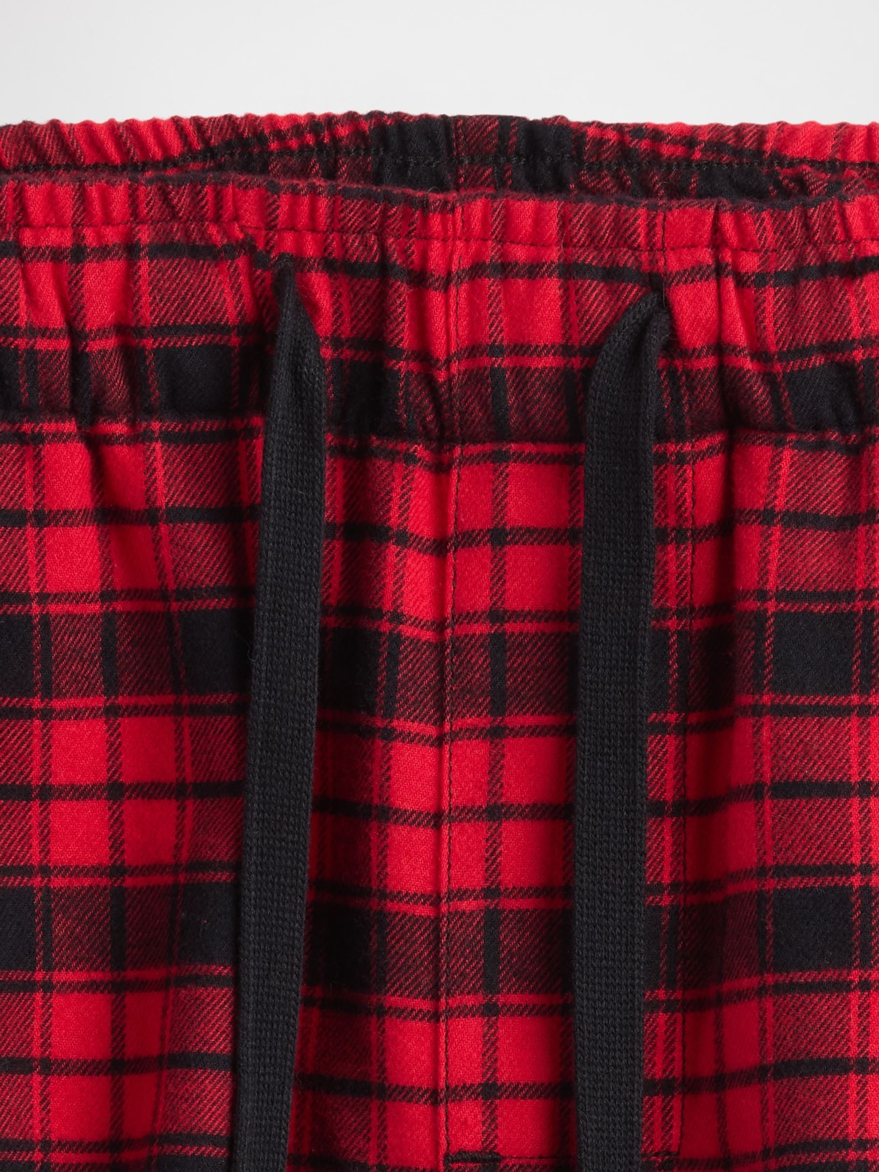 Red/Black Check Matching Family Softest Flannel pyjama Boxer Shorts - Image 5 of 5
