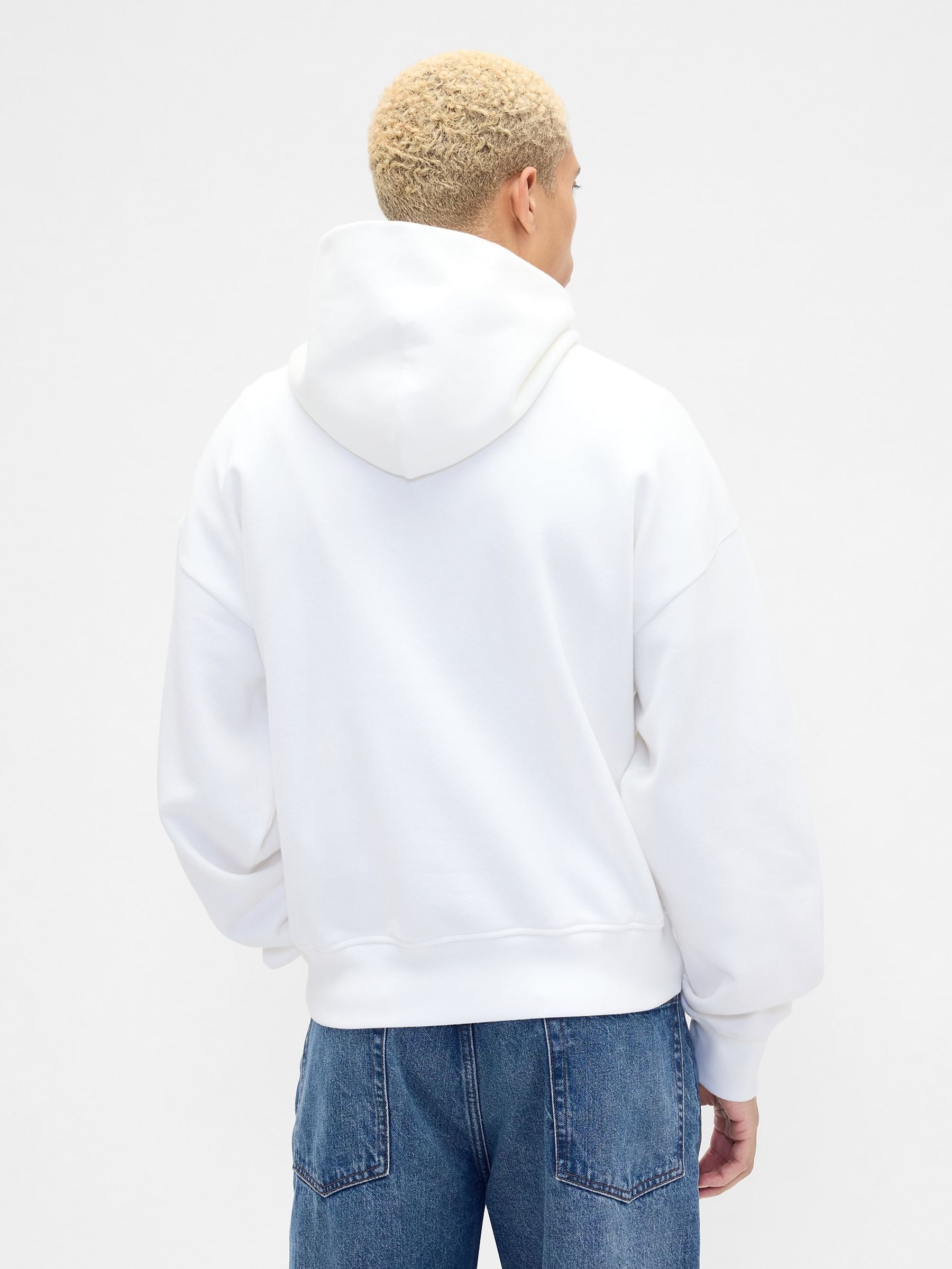 White London Arch Logo Hoodie - Image 2 of 4 White London Arch Logo Hoodie - Image 2 of 4