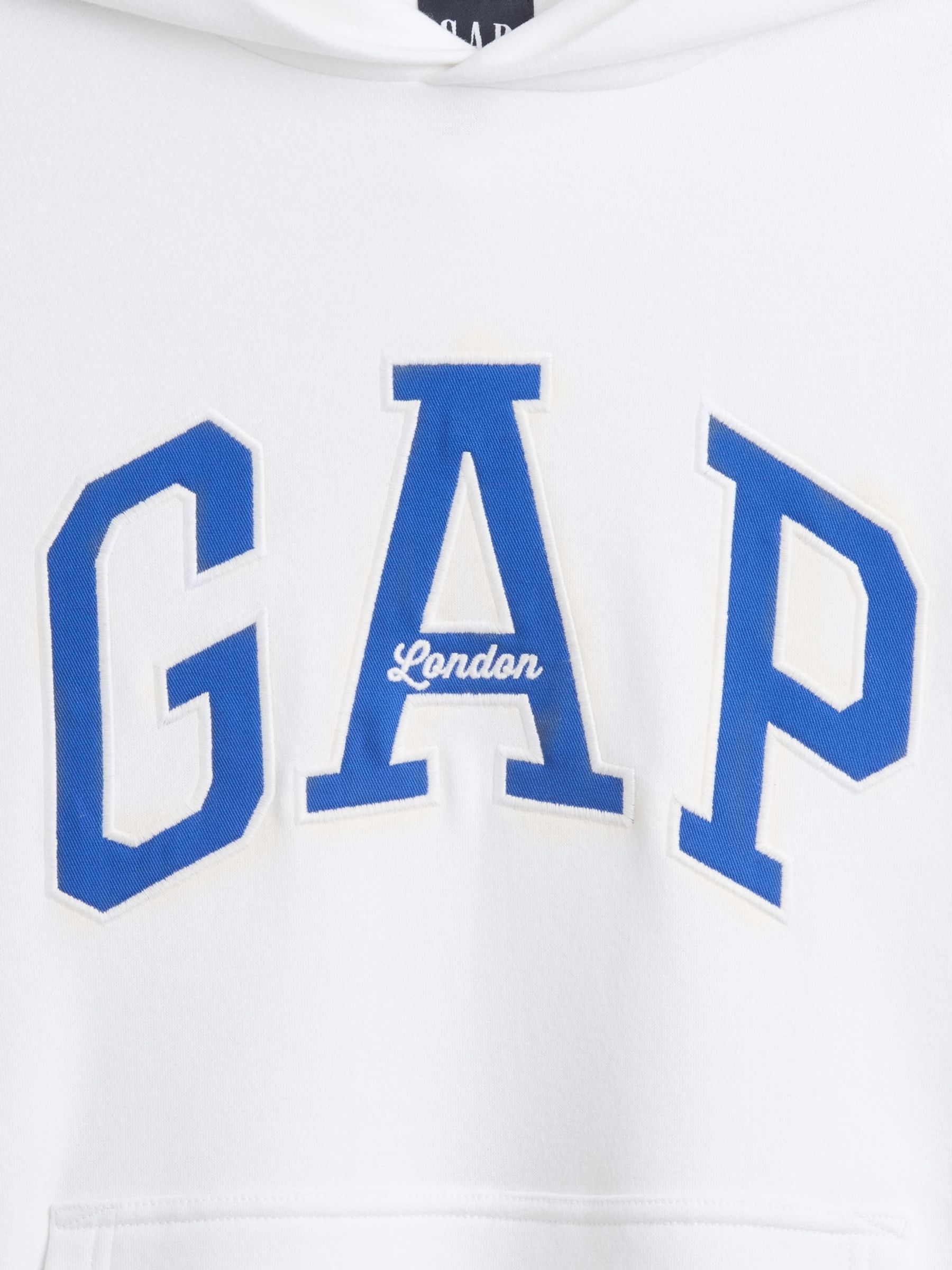 White London Arch Logo Hoodie - Image 4 of 4 White London Arch Logo Hoodie - Image 4 of 4