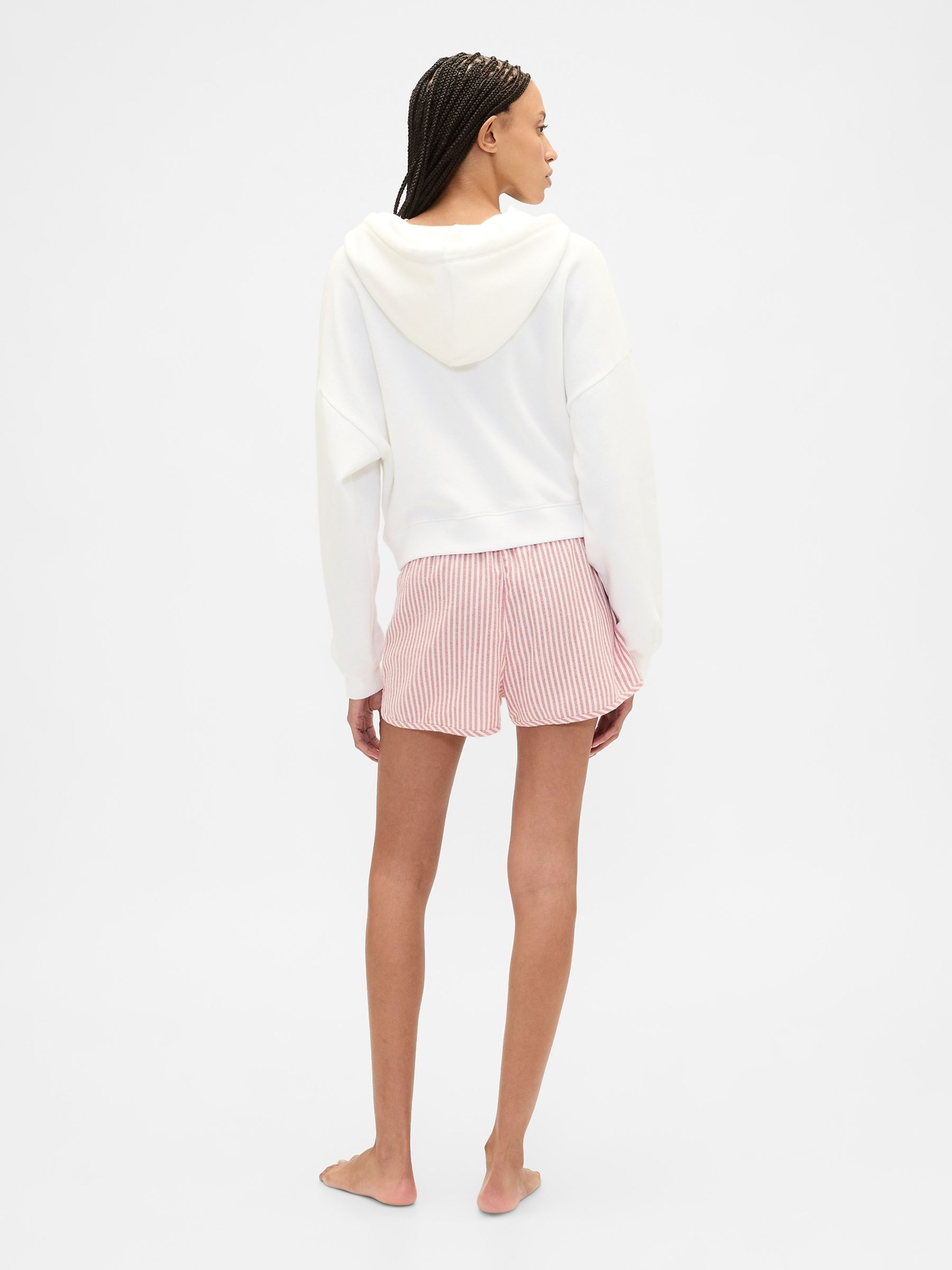 Red Flannel Pyjama Shorts - Image 2 of 4