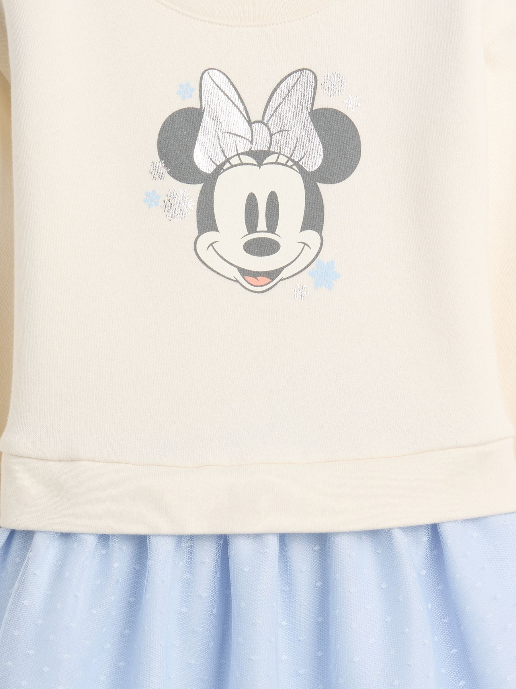 White Minnie Mouse VintageSoft Sweatshirt Dress - Image 4 of 4