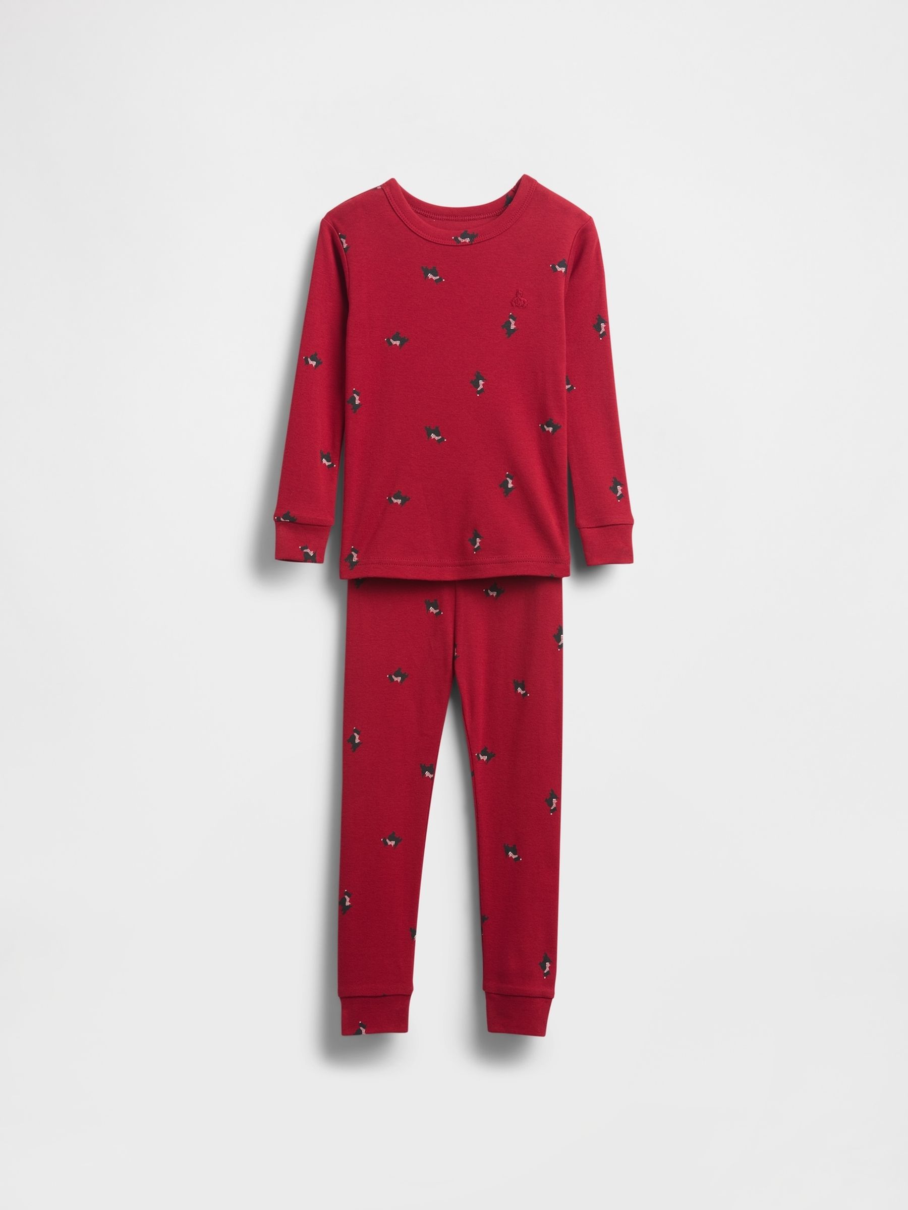 Red Scottish Terrier Cotton Christmas Pyjamas - Image 6 of 6
