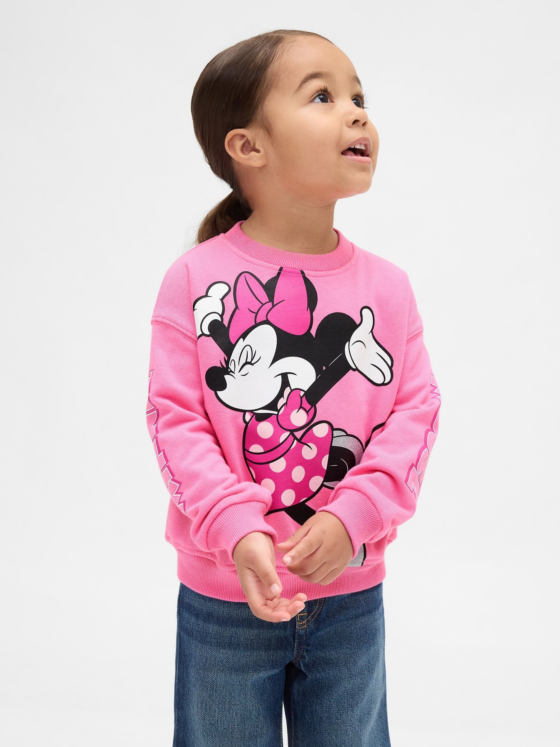 Pink Disney Vintage Soft Graphic Sweatshirt (6mths-5yrs) - Image 1 of 3