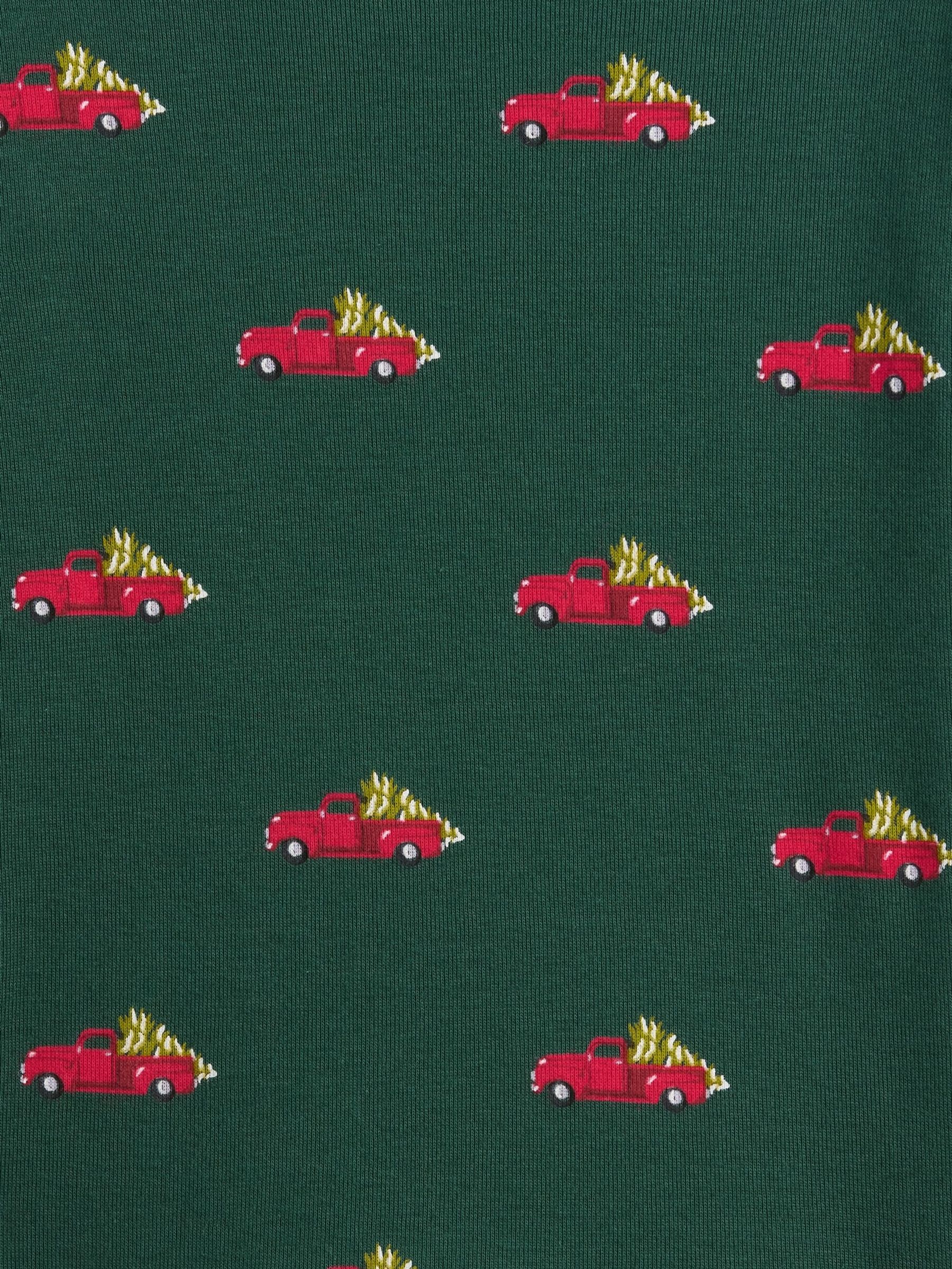 Green Cotton Christmas Pyjamas - Image 6 of 6