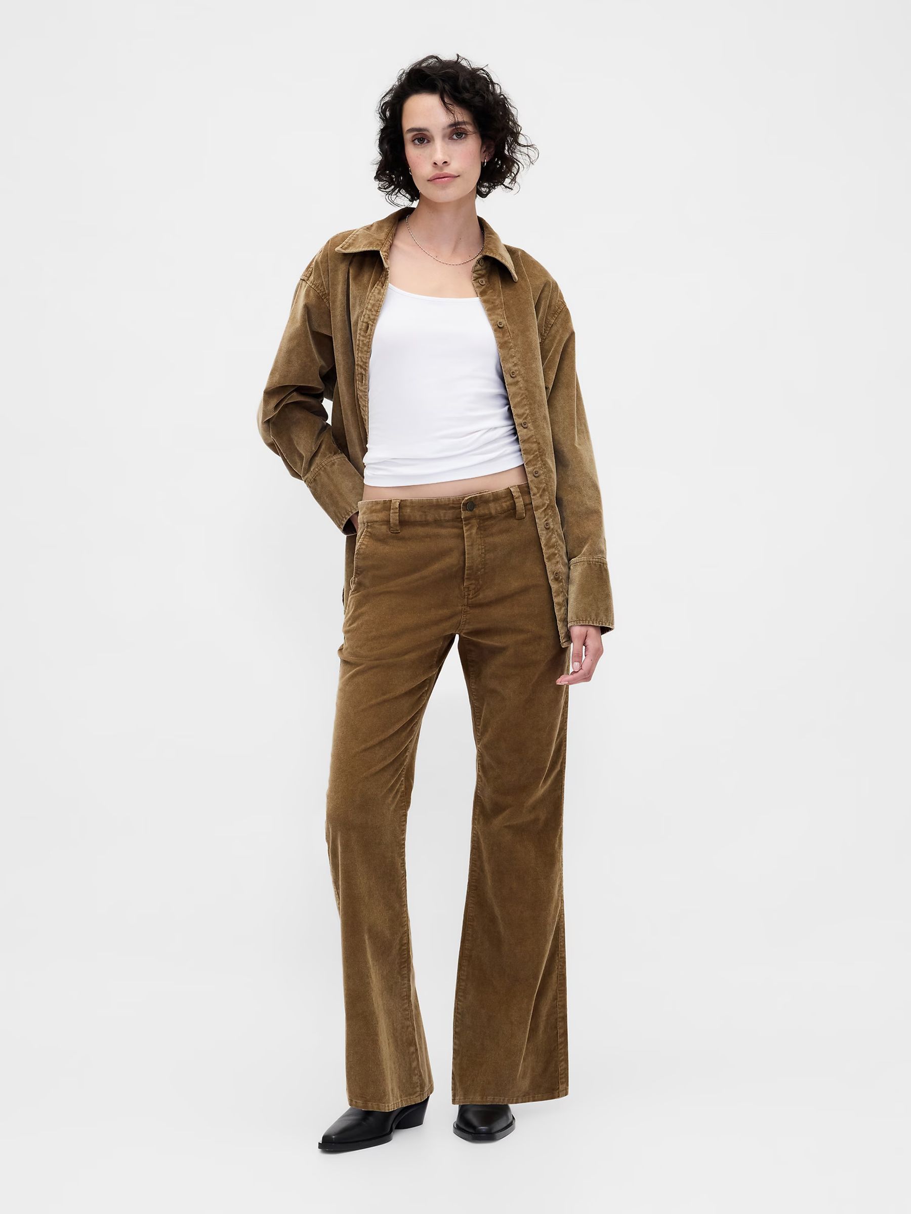 Brown Corduroy Big Shirt - Image 4 of 4