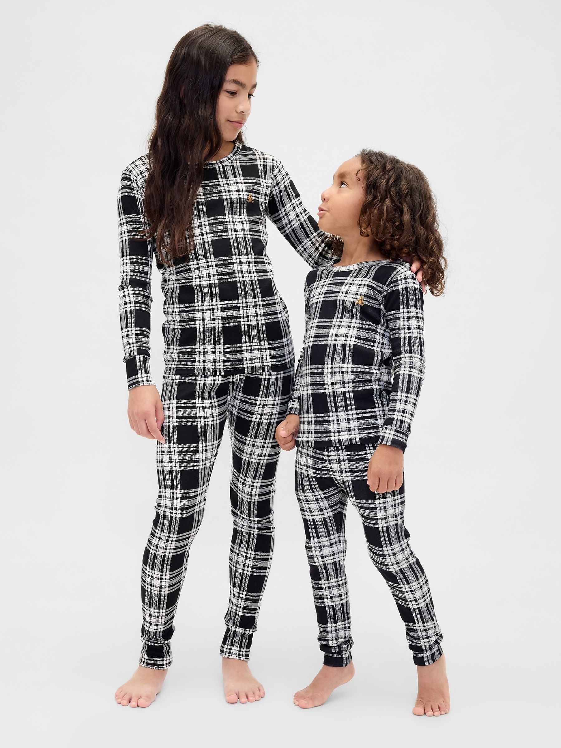 Black Cotton Christmas Pyjamas - Image 1 of 6