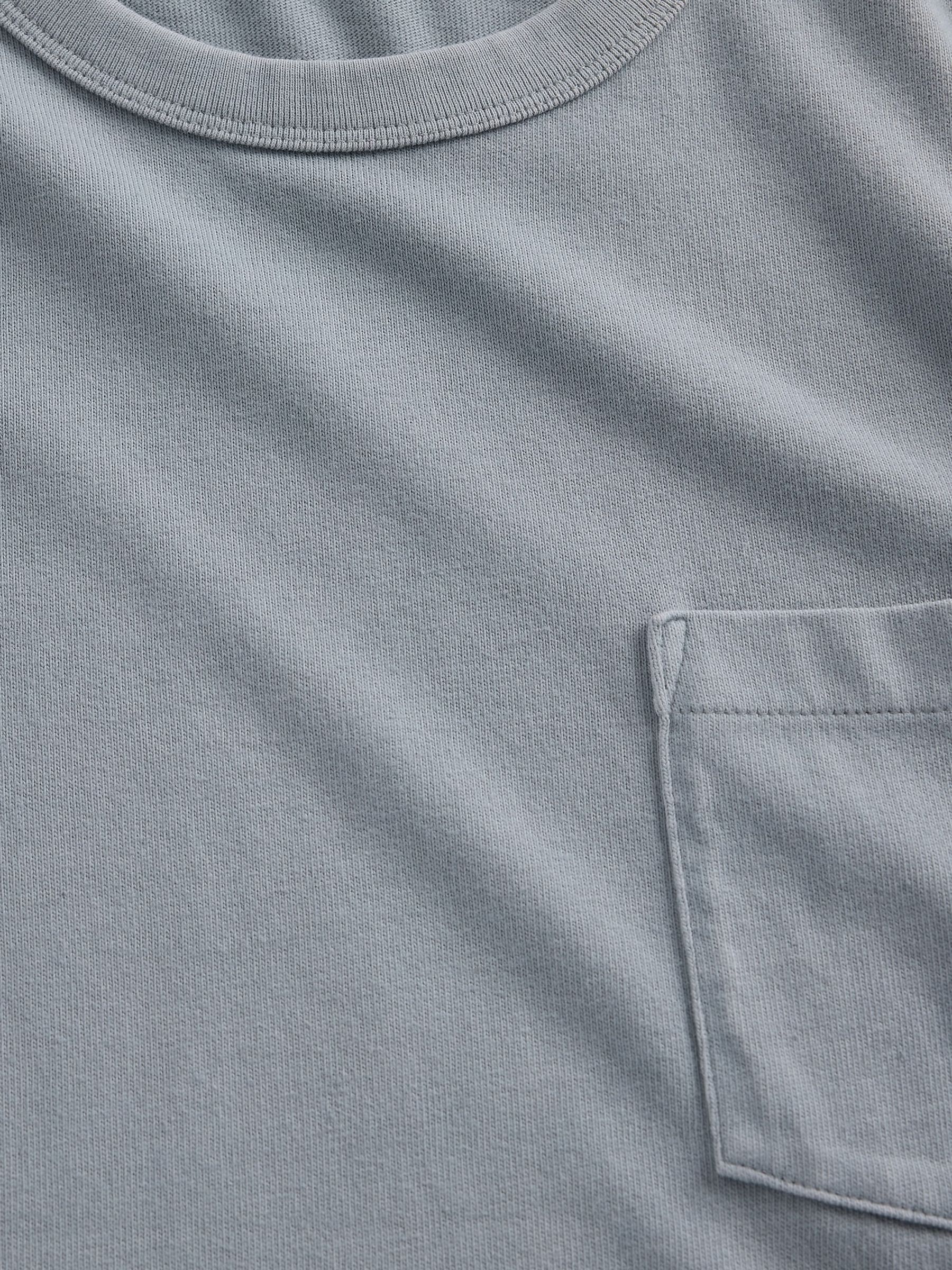 Grey Heavyweight Relaxed T-Shirt - Image 3 of 3 Grey Heavyweight Relaxed T-Shirt - Image 3 of 3