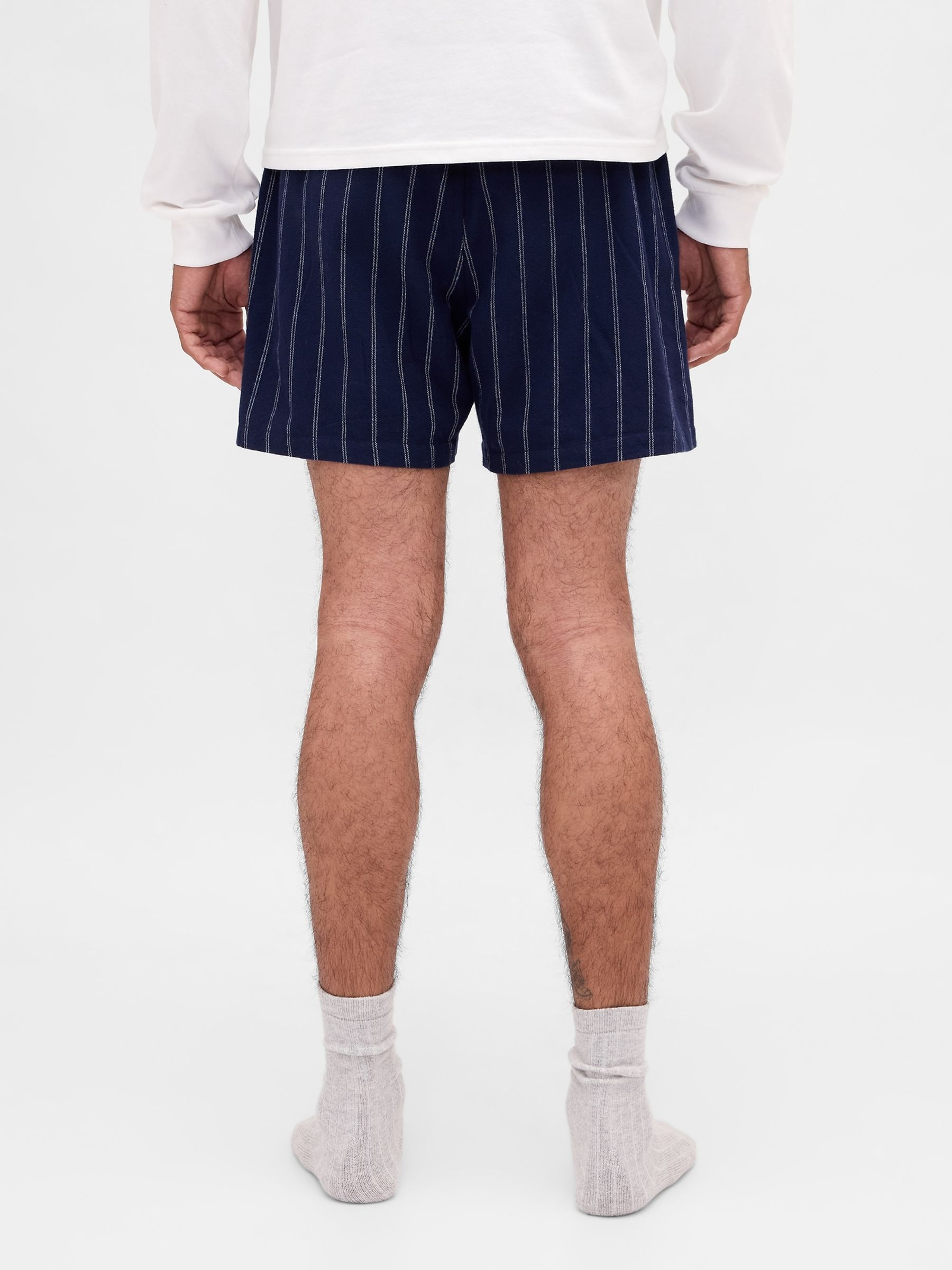 Navy Blue Matching Family Softest Flannel pyjama Boxer Shorts - Image 2 of 5