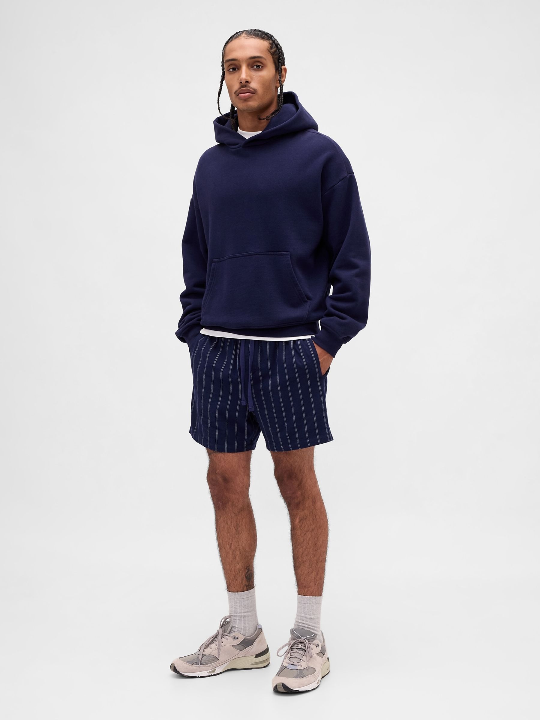 Navy Blue Matching Family Softest Flannel pyjama Boxer Shorts - Image 4 of 5