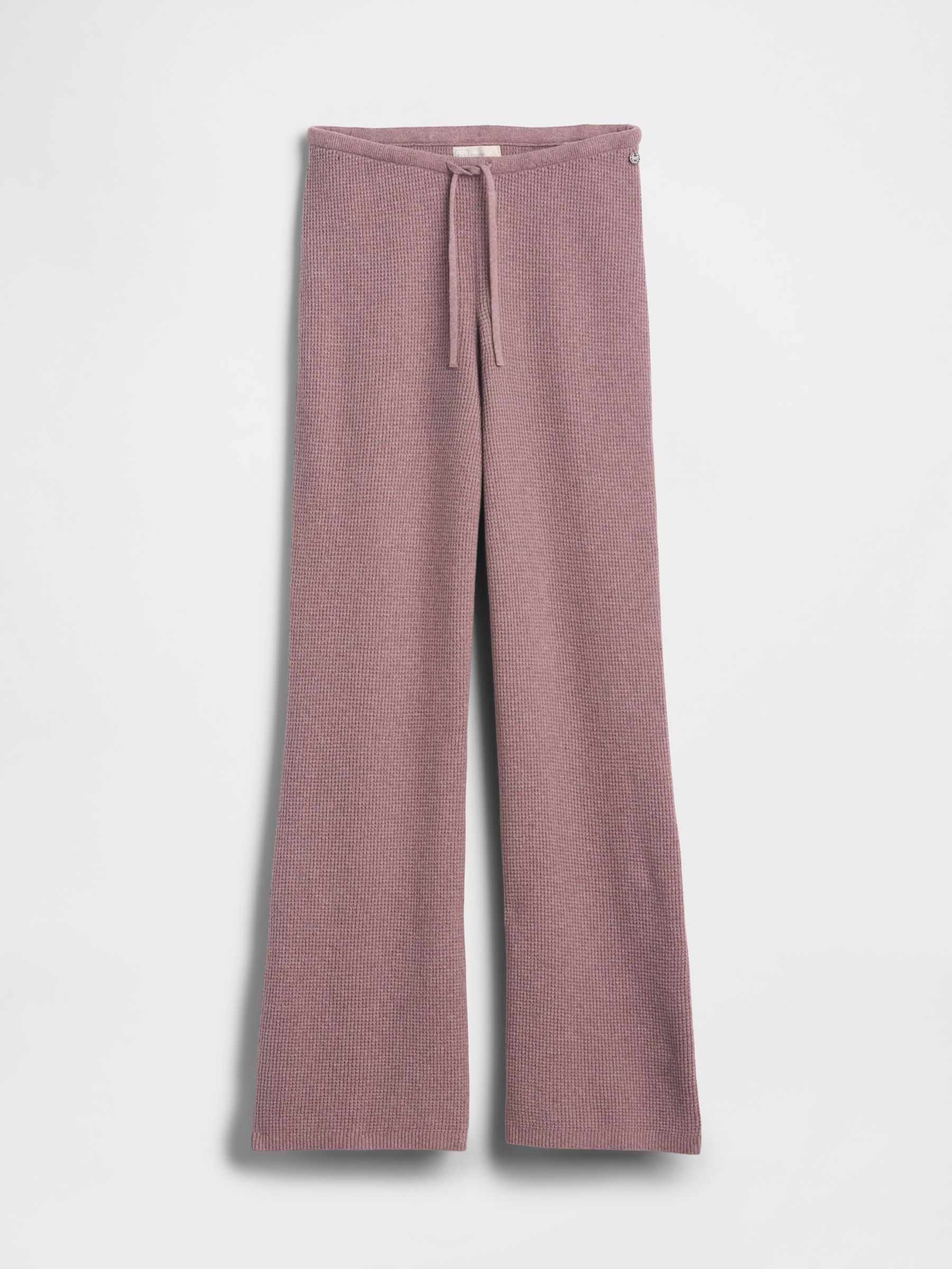 Gap X Summer Fridays Purple CashSoft Waffle Bootcut Joggers - Image 5 of 6
